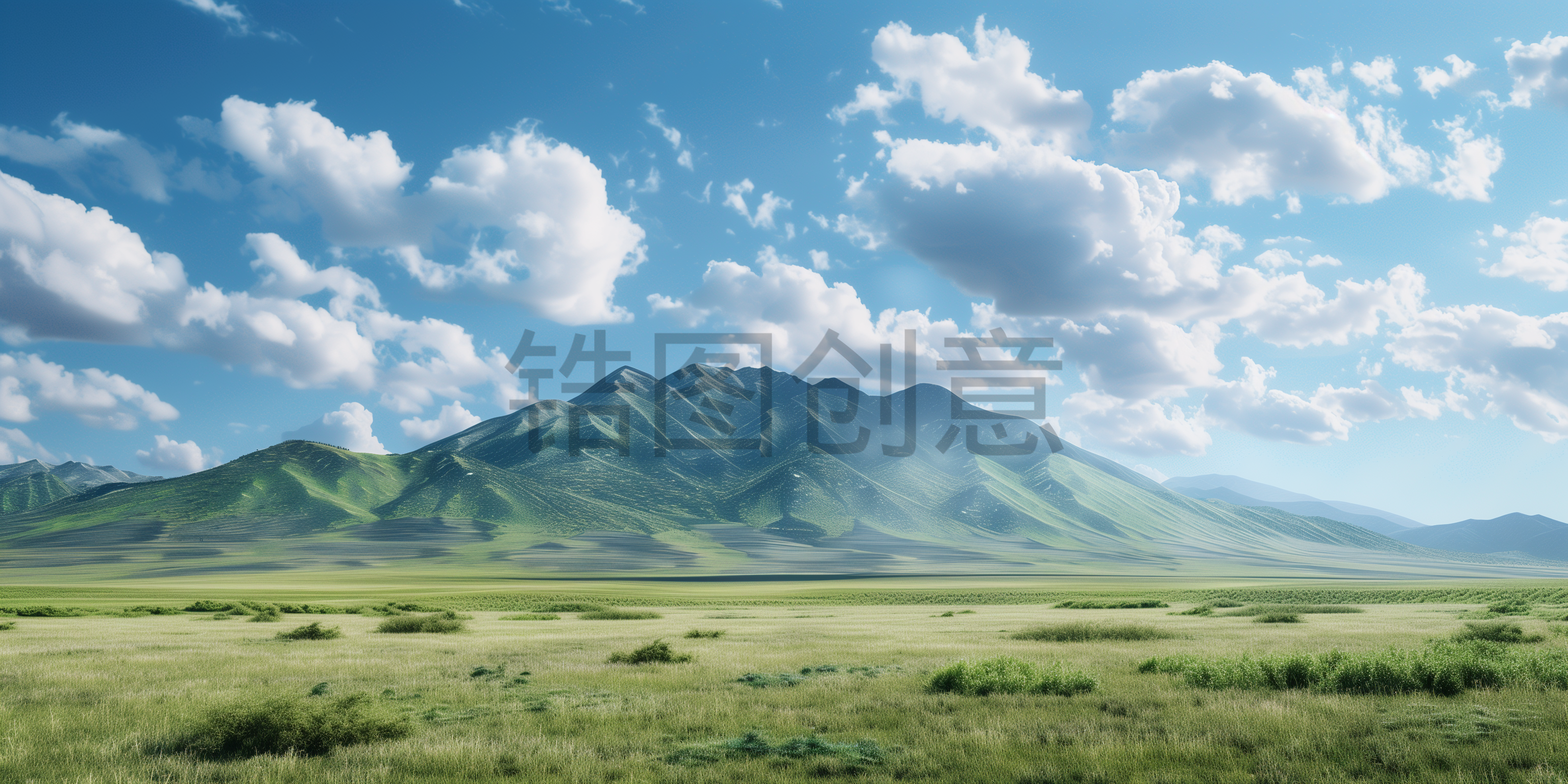 定设网-山与天空极简主义场景写真现实主义