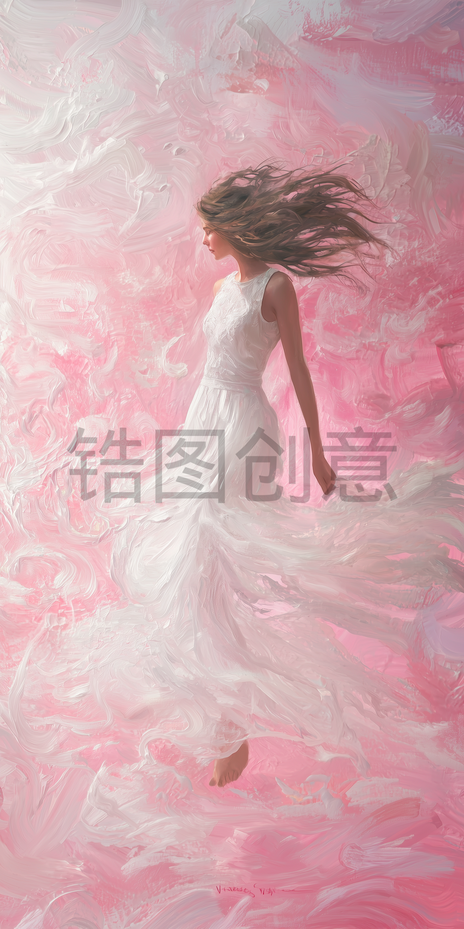 定设网-AIGE妇女节数字艺术油画风女性人物素材