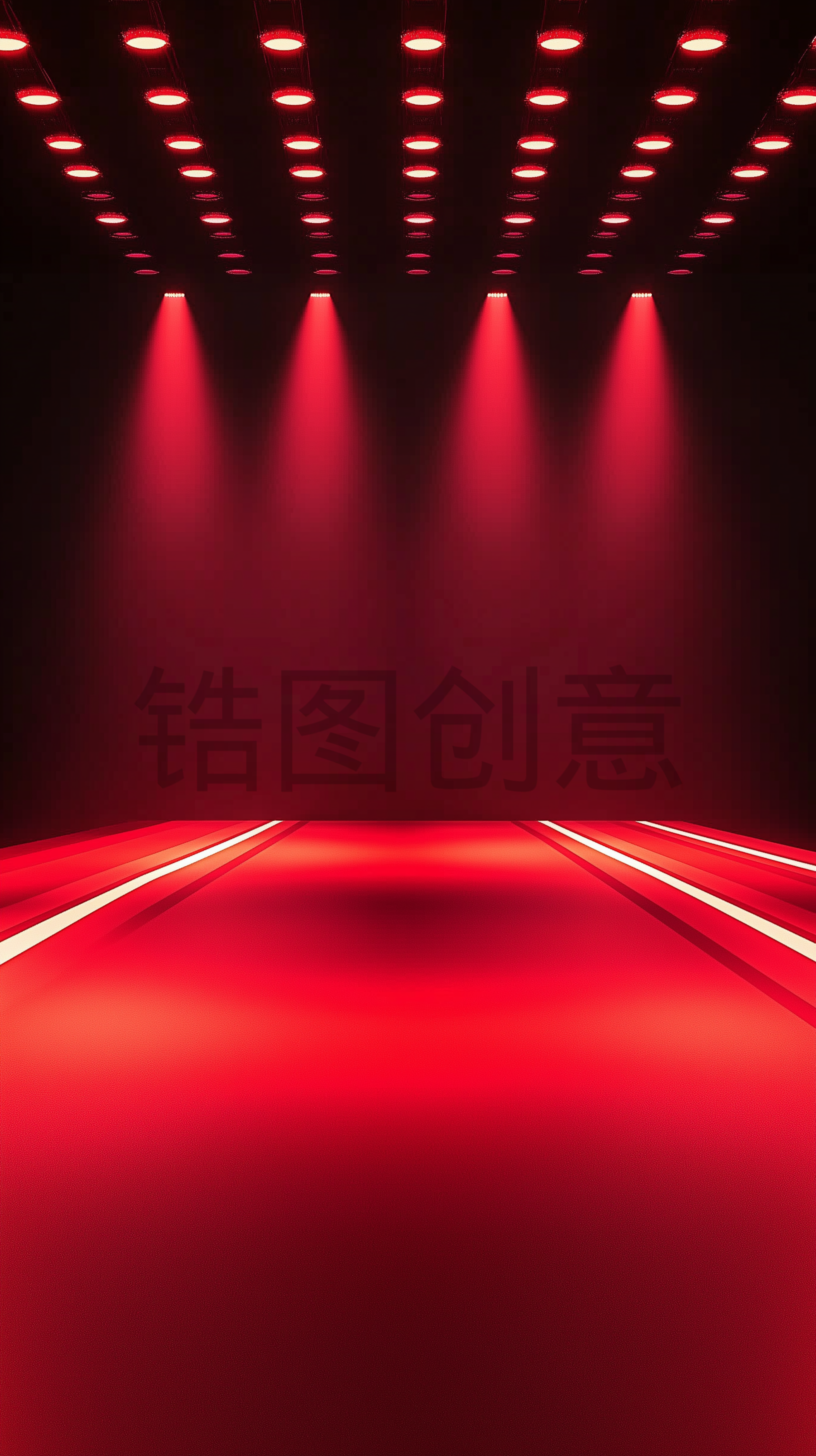 定设网-红色舞台光背景