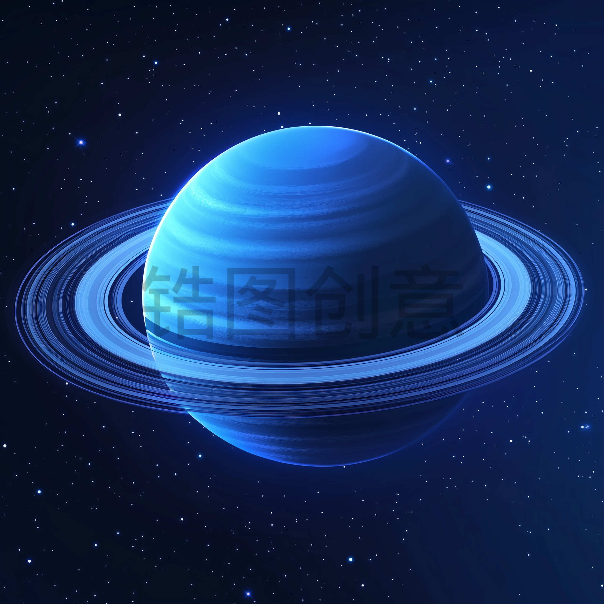 定设网-蓝色星球球体元素