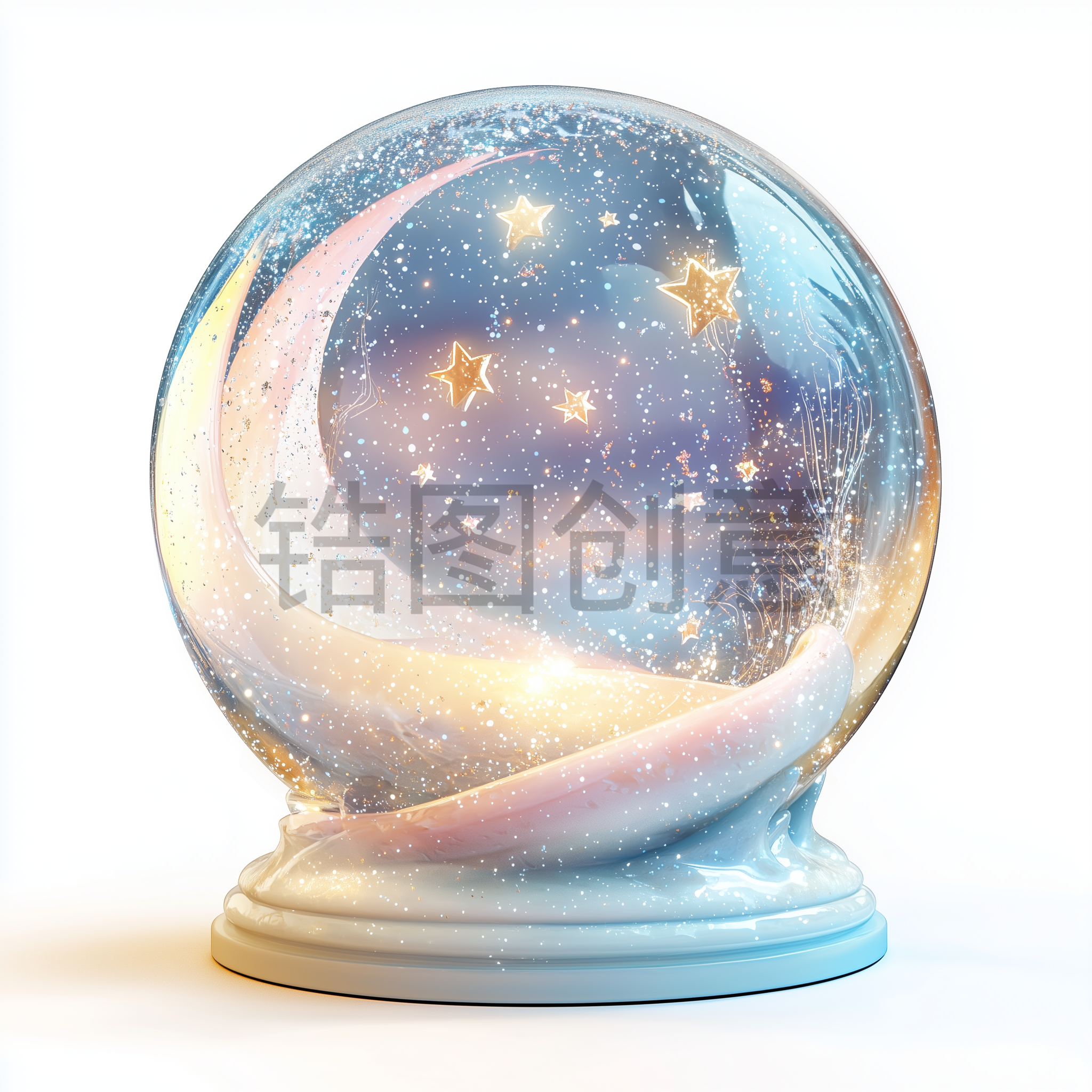 定设网-透明水晶球球体元素