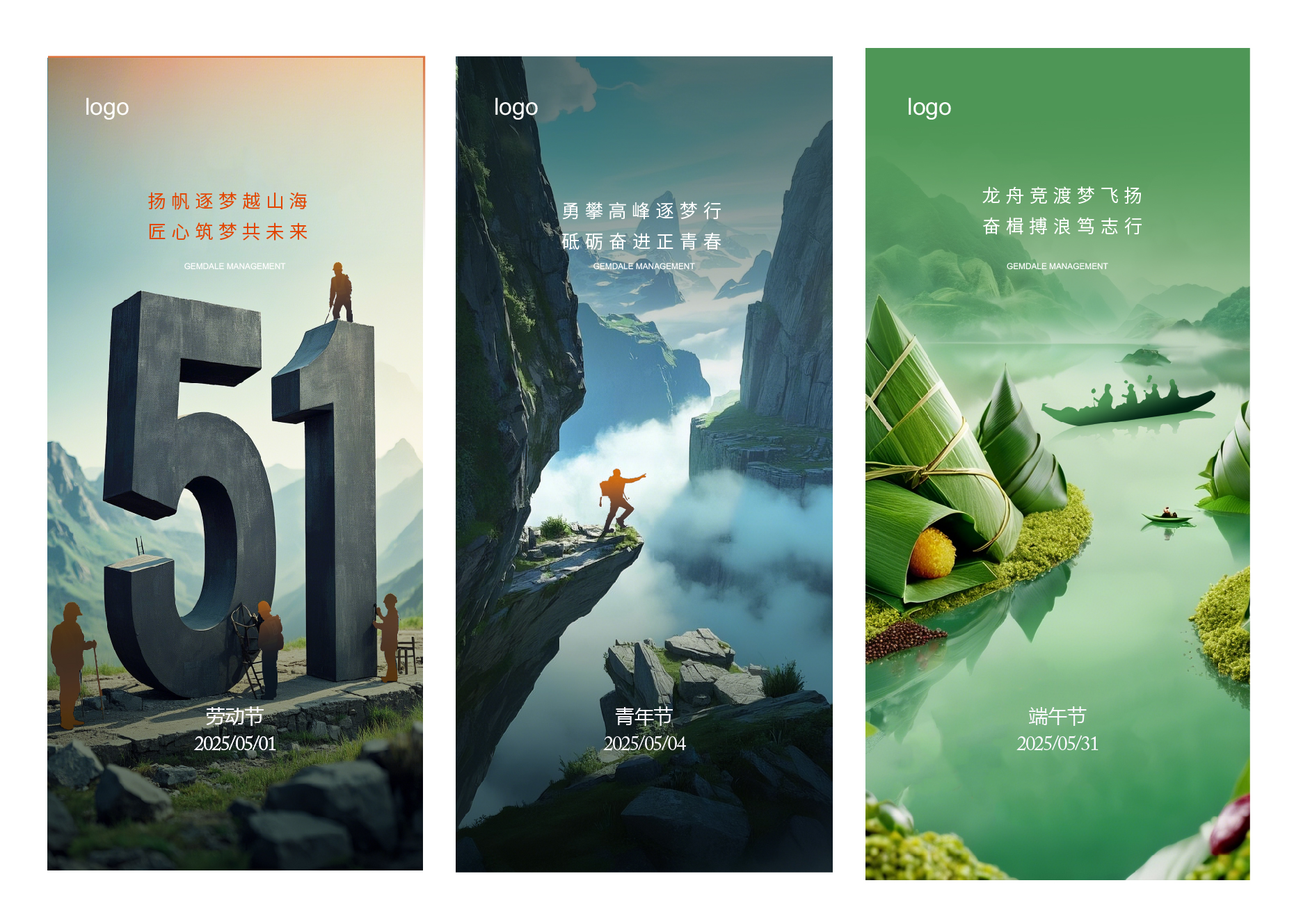 地产节日节气系列海报