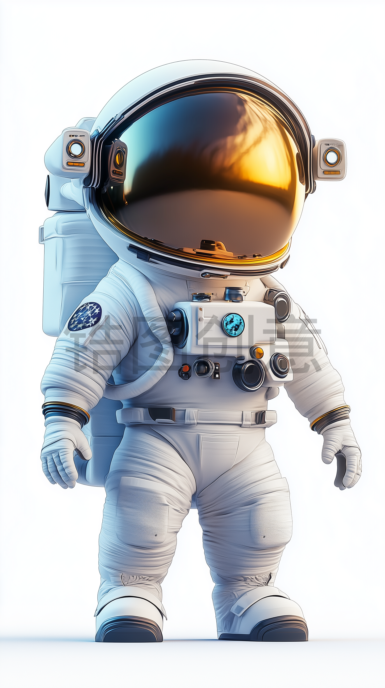 定设网-3d立体宇航员太空员人物元素