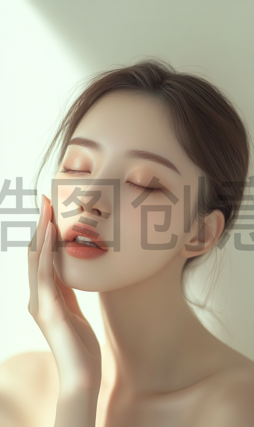 定设网-亚洲化妆美妆彩妆整容美容护肤模特明星肤感质感人物素材