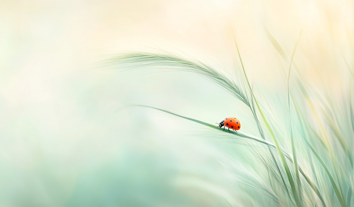 定设网-数字艺术惊垫实景感远景植物昆虫组合背景