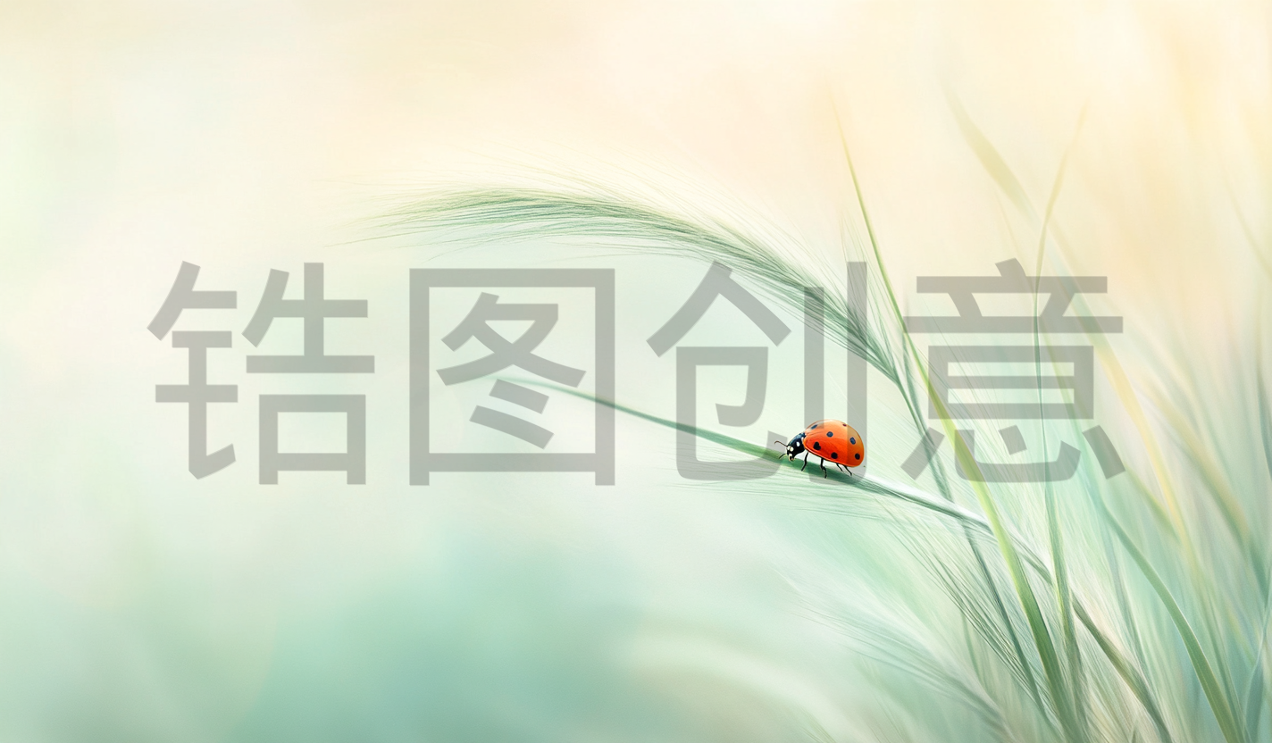 定设网-数字艺术惊垫实景感远景植物昆虫组合背景
