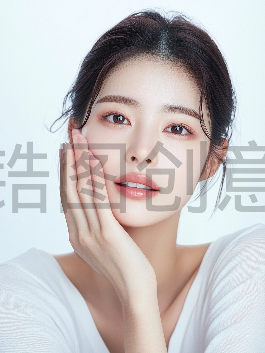 定设网-亚洲化妆美妆彩妆美容护肤模特明星肤感质感人物素材