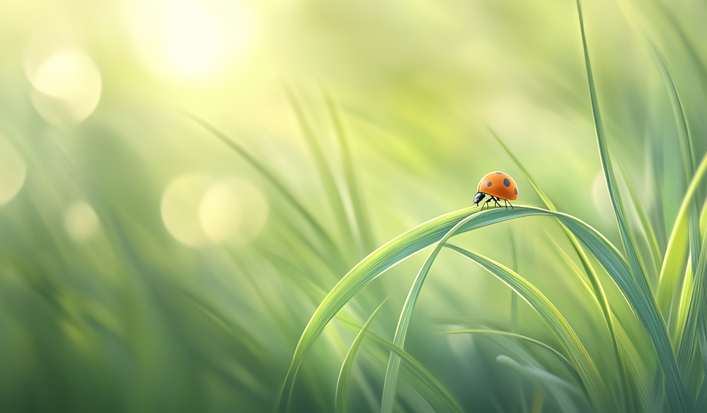 定设网-数字艺术惊蛰实景感远景植物昆虫组合背景