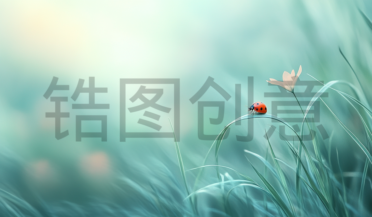 定设网-数字艺术惊垫实景感远景植物昆虫组合背景