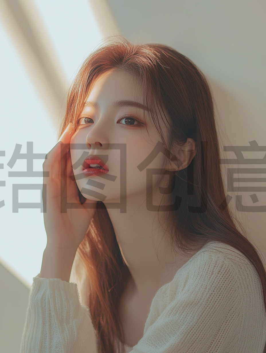 定设网-亚洲女生模特明星肤感质感写真人物素材