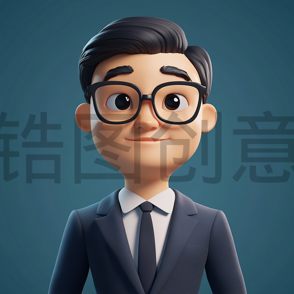 定设网-3d立体白领职场卡通人物元素