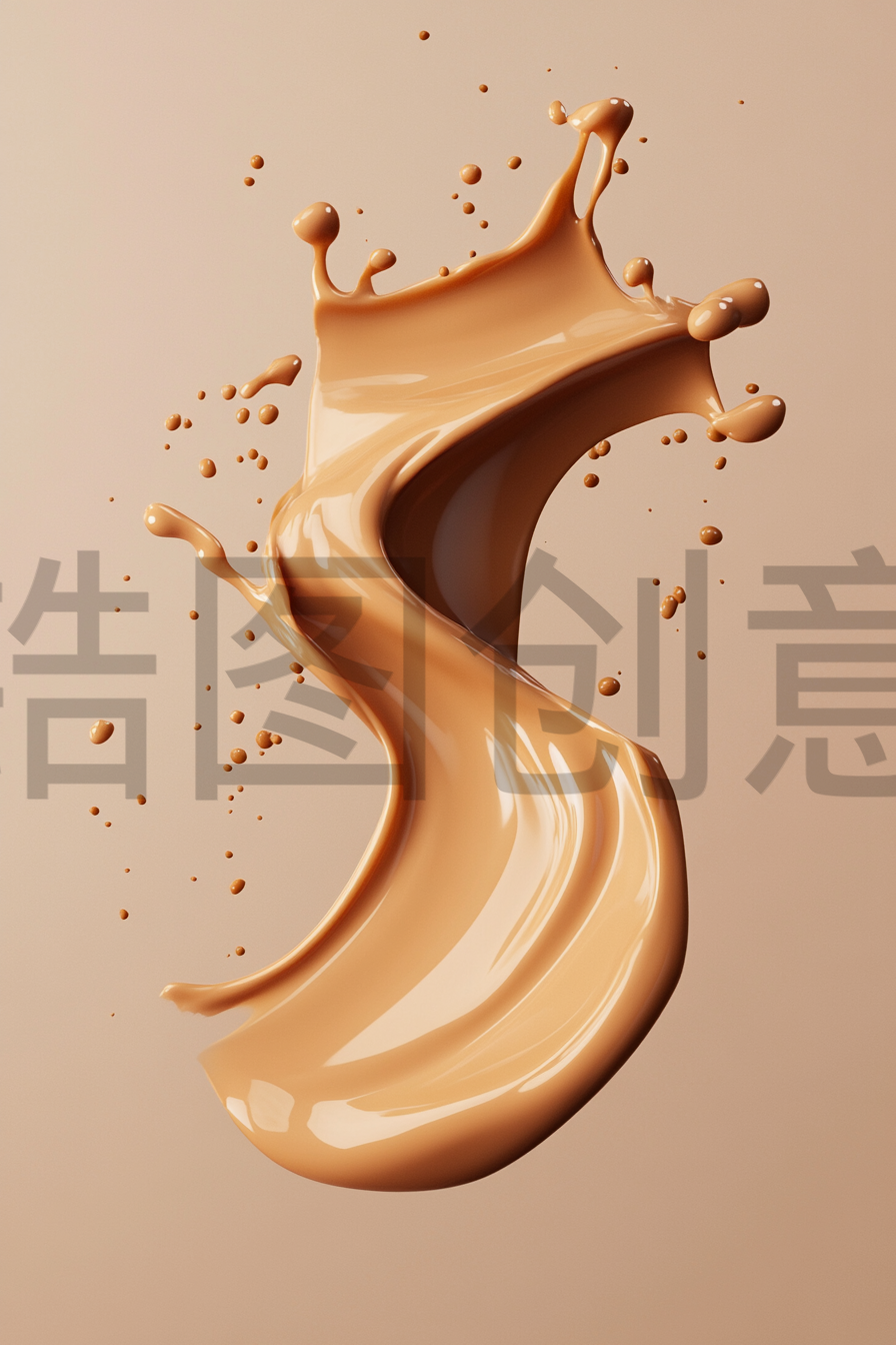 定设网-飞溅的棕色液体背景