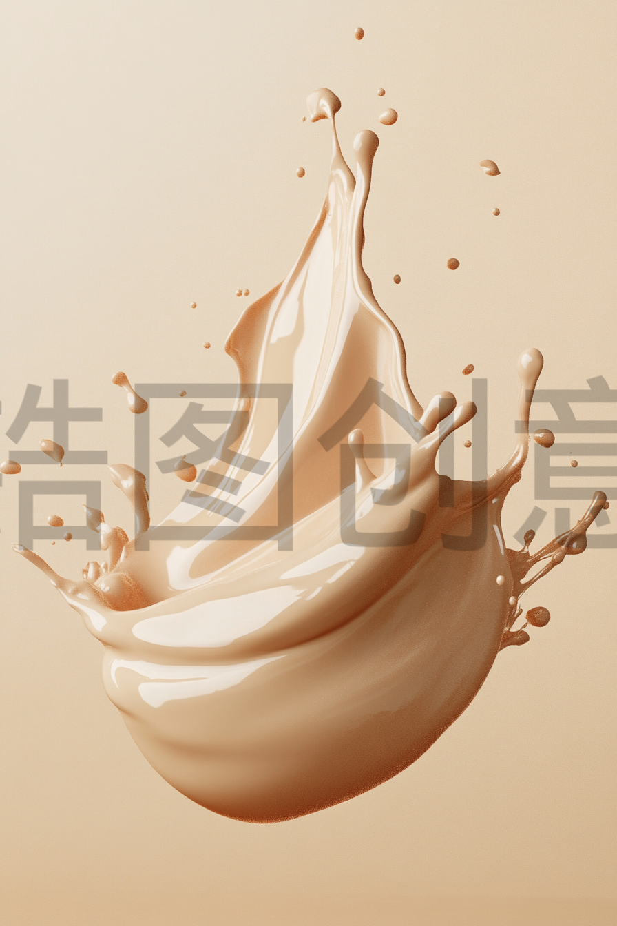 定设网-化妆品膏体 涂抹膏体 粉底膏体 丙烯酸颜料背景