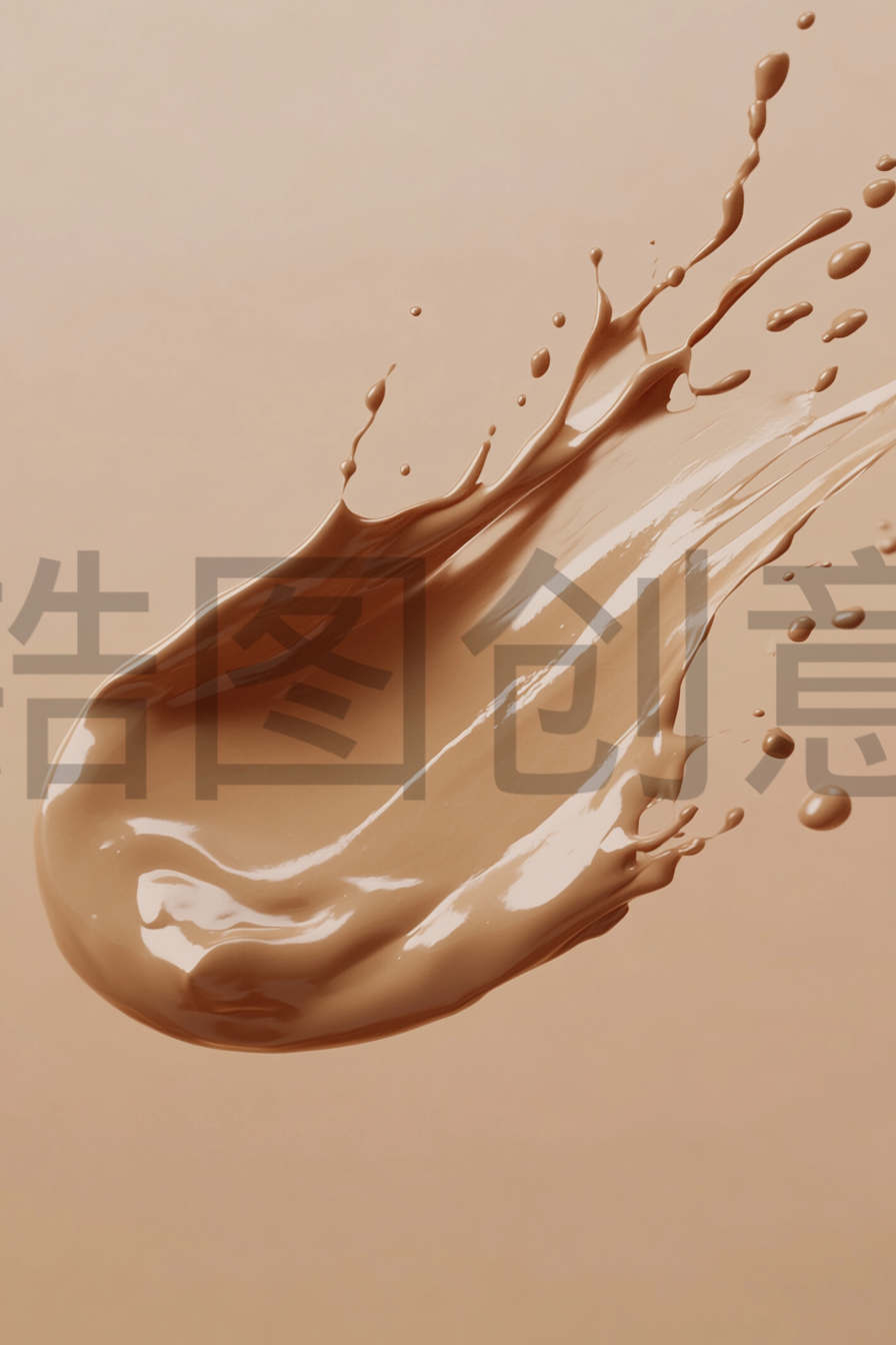 定设网-化妆品膏体 涂抹膏体 粉底膏体 丙烯酸颜料背景