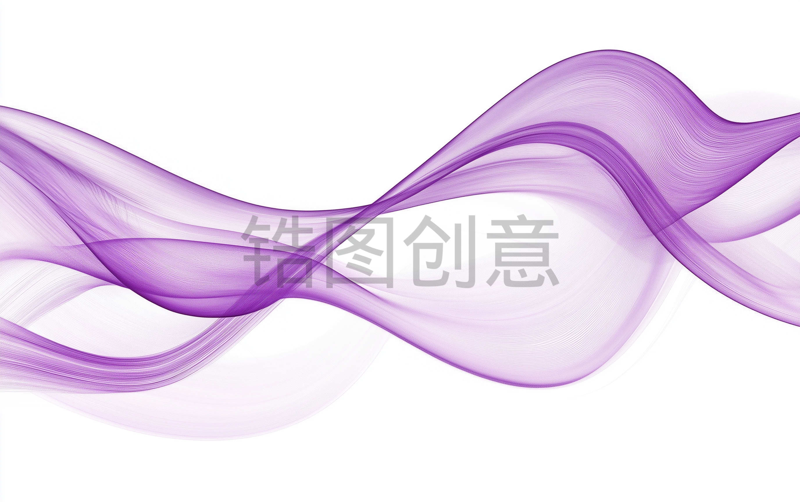 定设网-紫色渐变抽象波浪曲线纹理质感背景