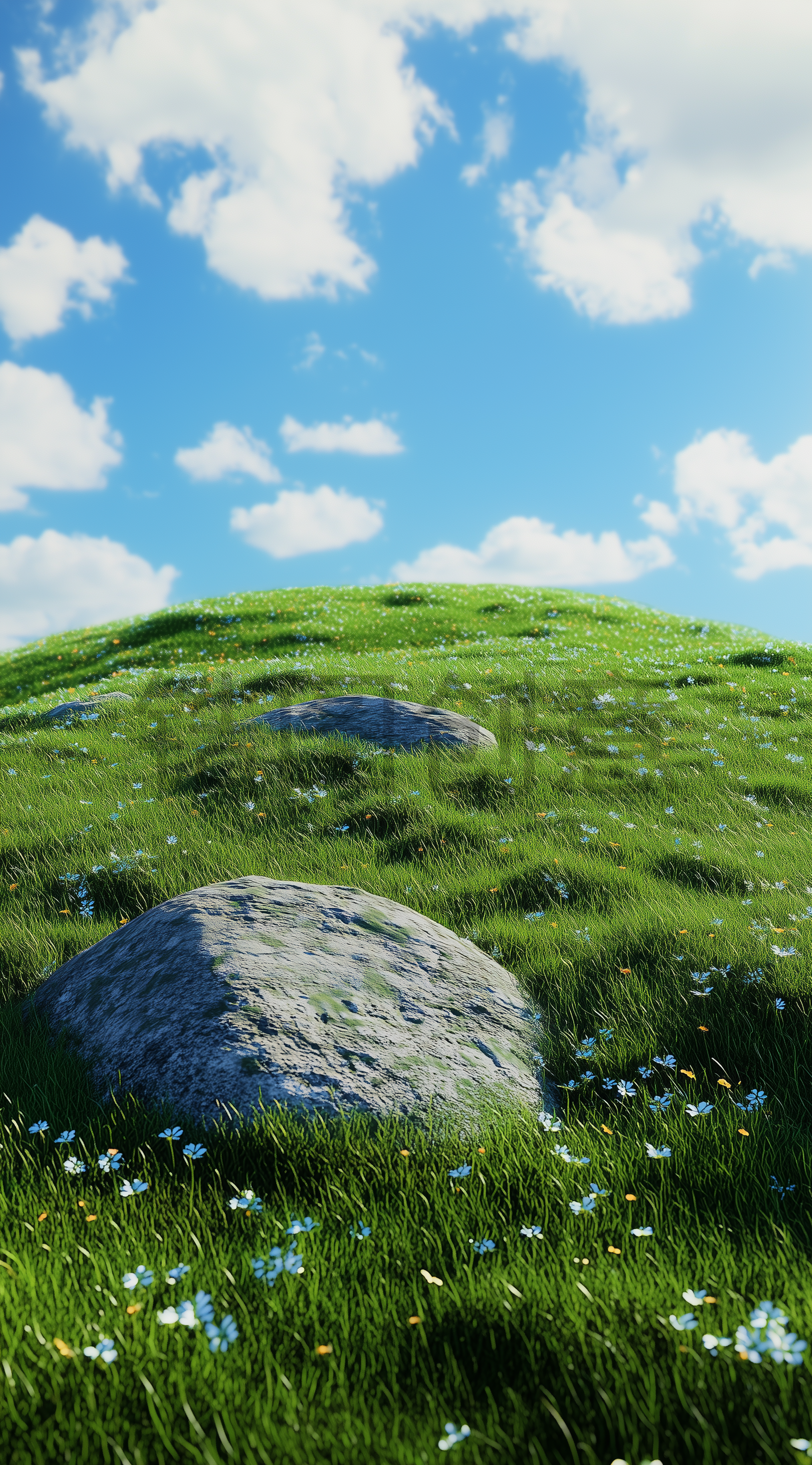 定设网-数字艺术夏日蓝天白云自然风光写实背景