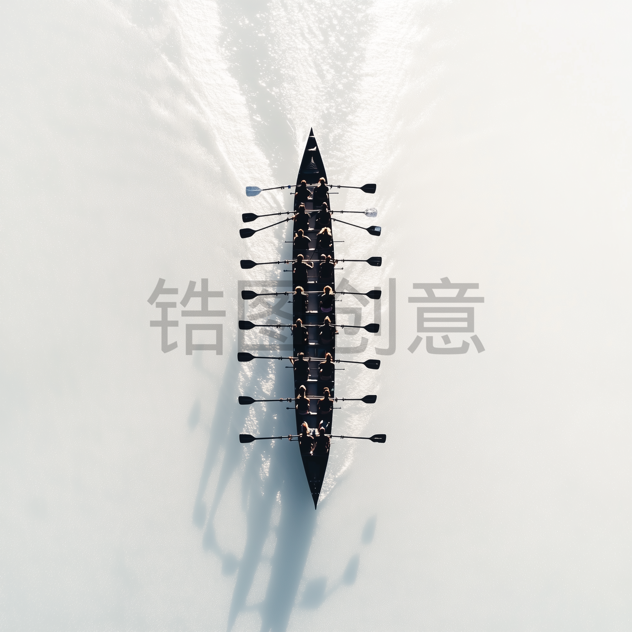 定设网-端午节赛龙舟龙船比赛人物剪影