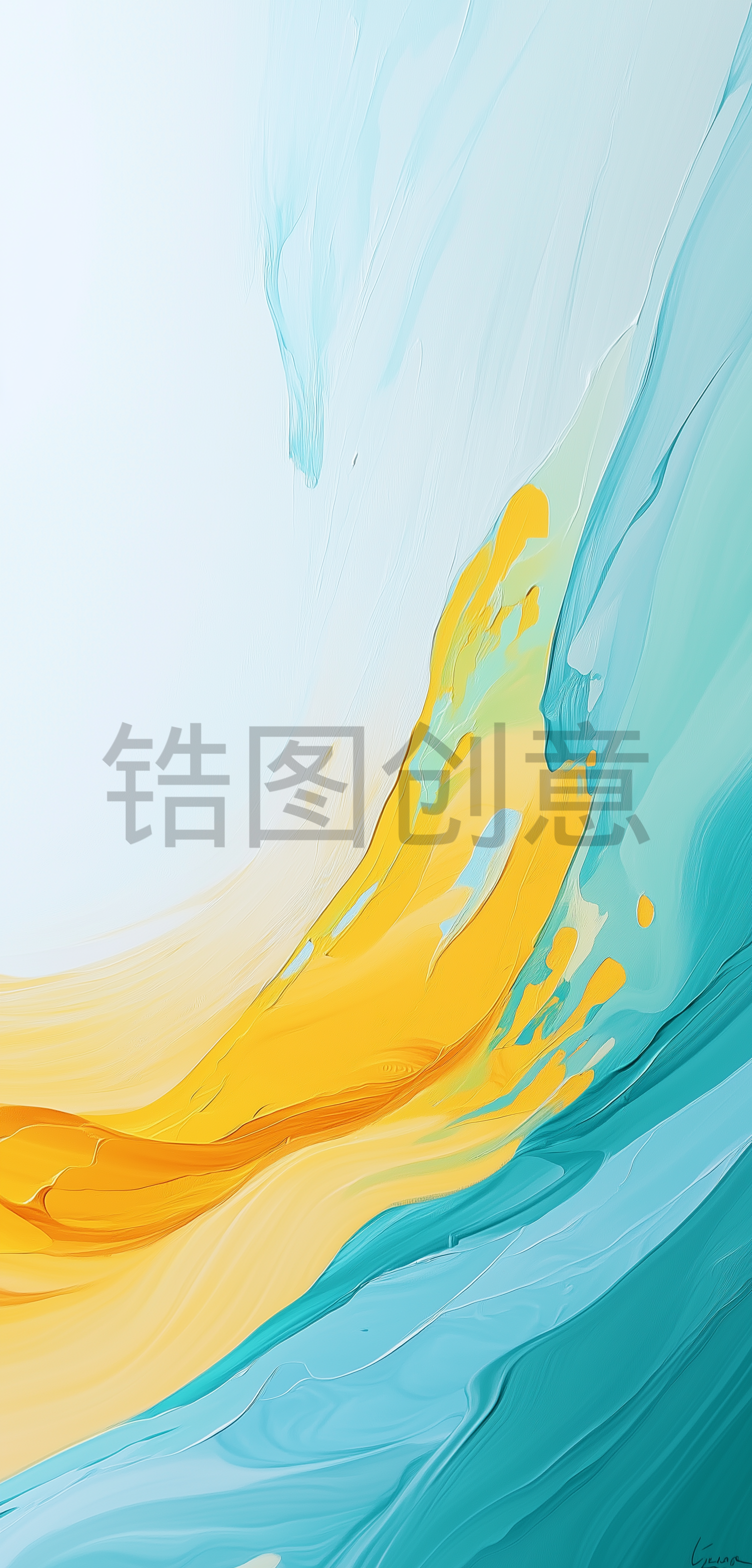 定设网-渐变抽象油画肌理纹理质感背景