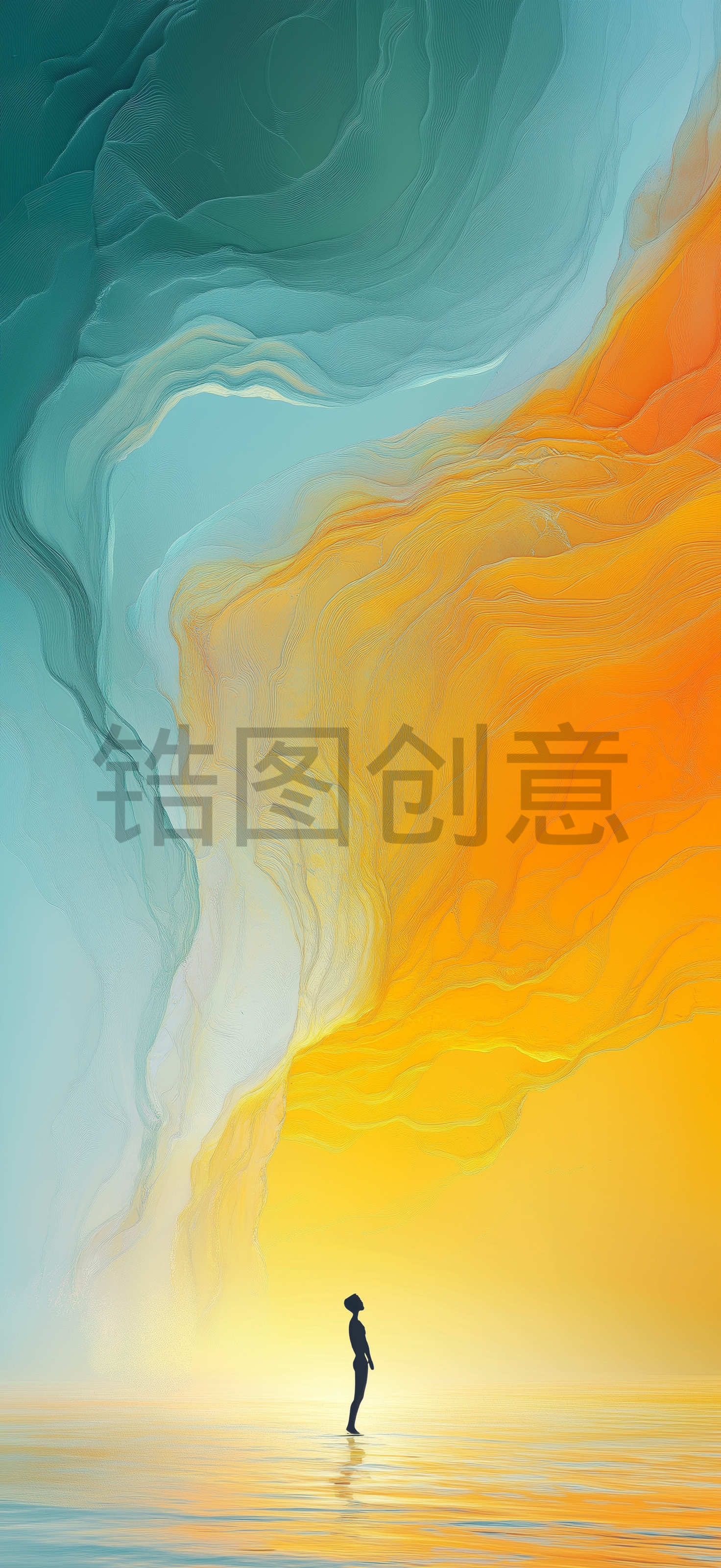 定设网-渐变抽象肌理纹理质感背景