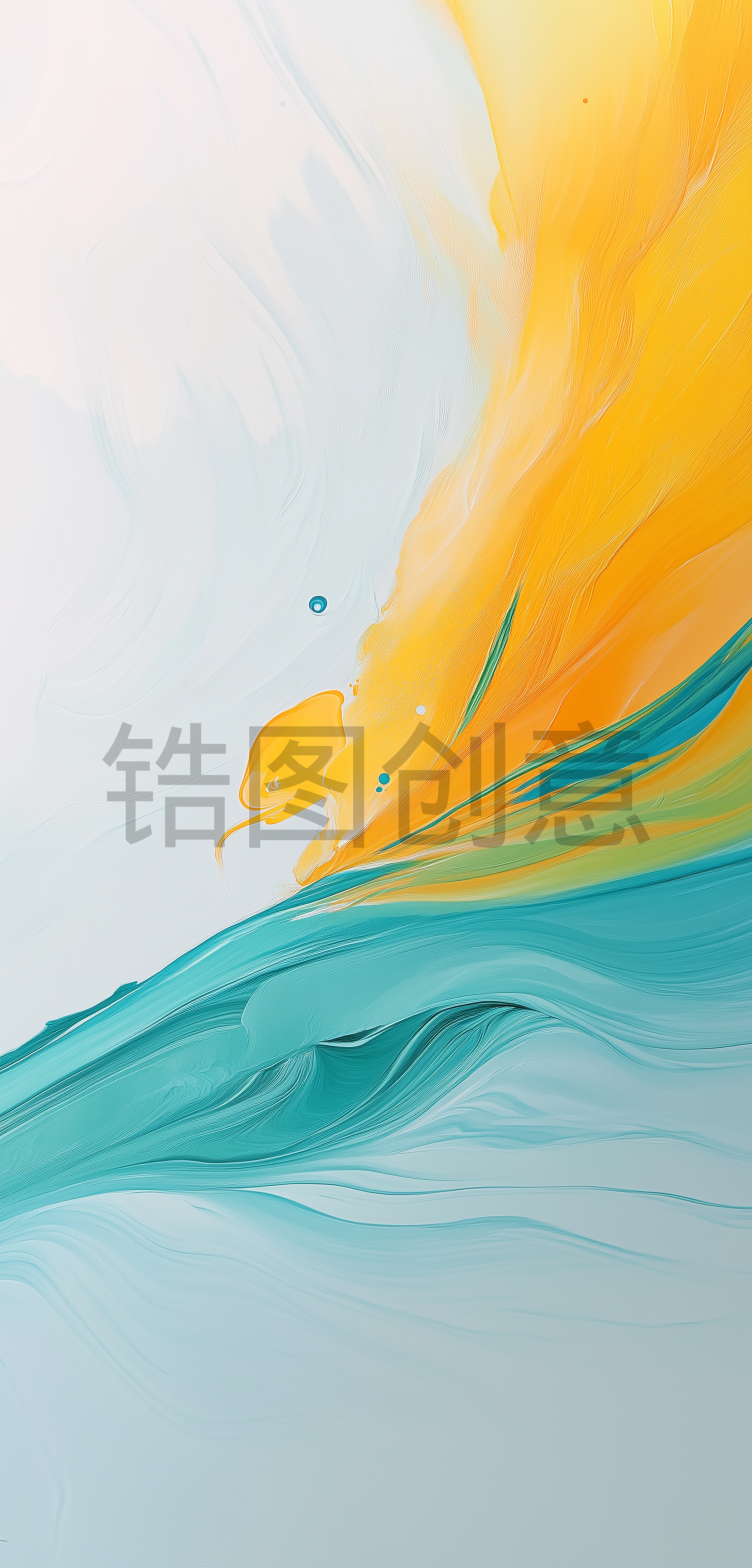 定设网-渐变抽象水彩油画丙烯肌理纹理质感背景