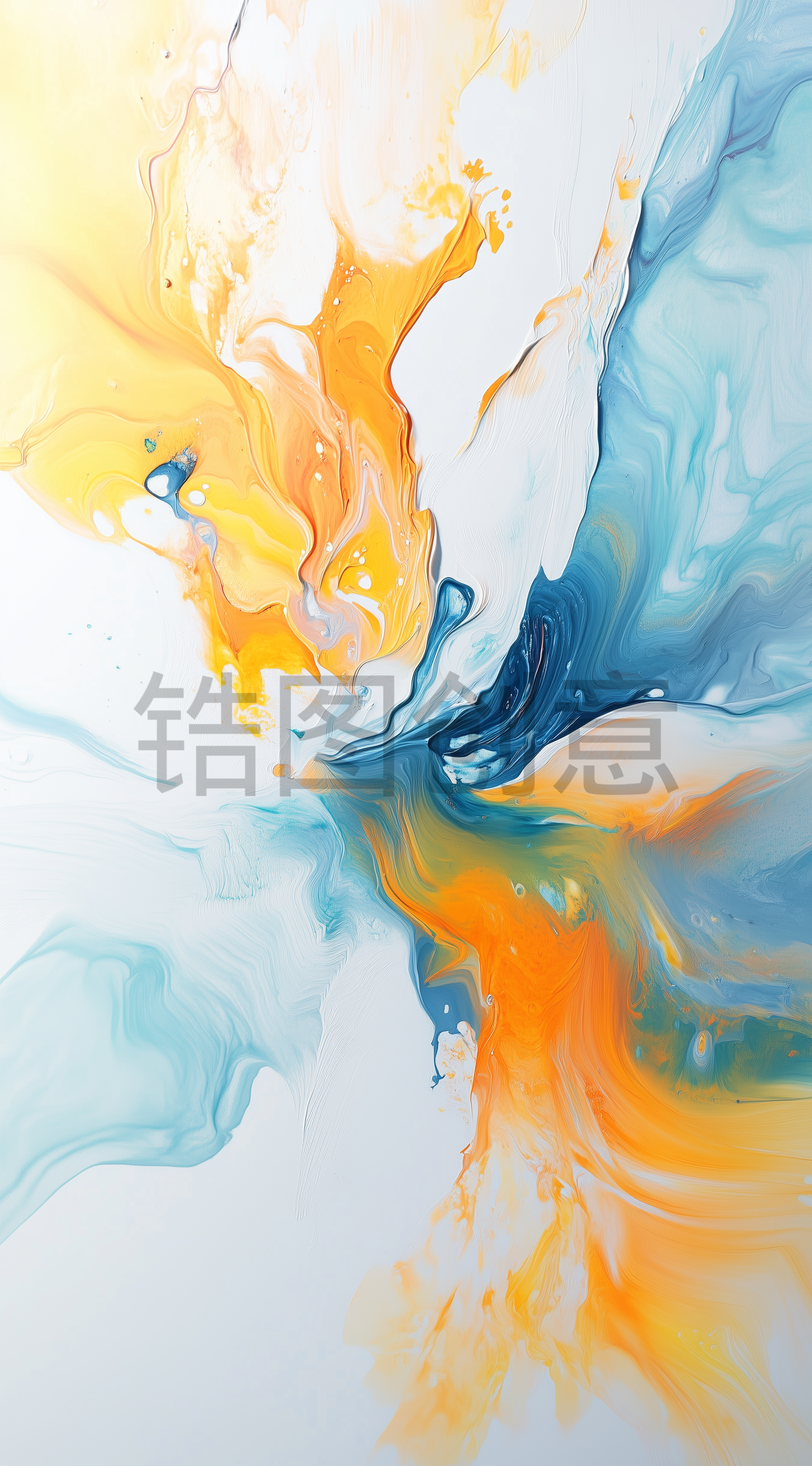 定设网-渐变抽象水彩油画丙烯肌理纹理质感背景