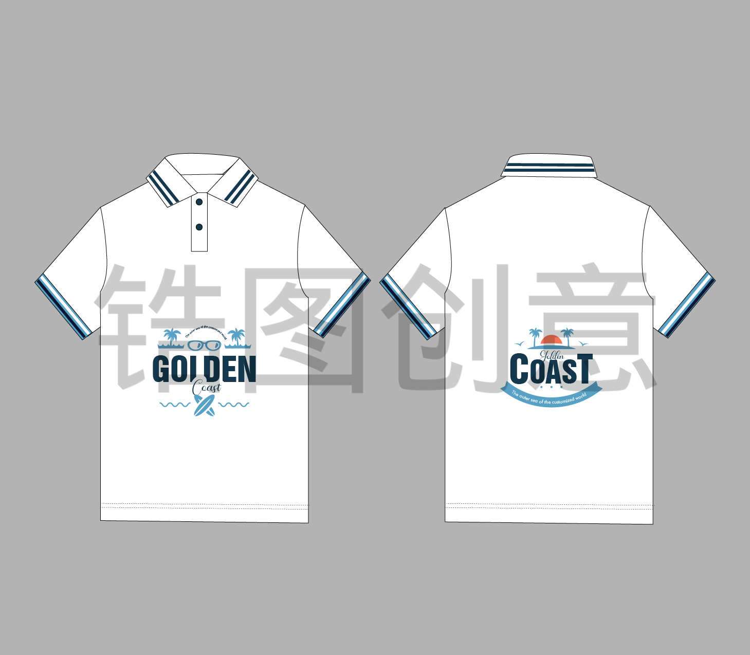简约polo上衣衣服短袖样机