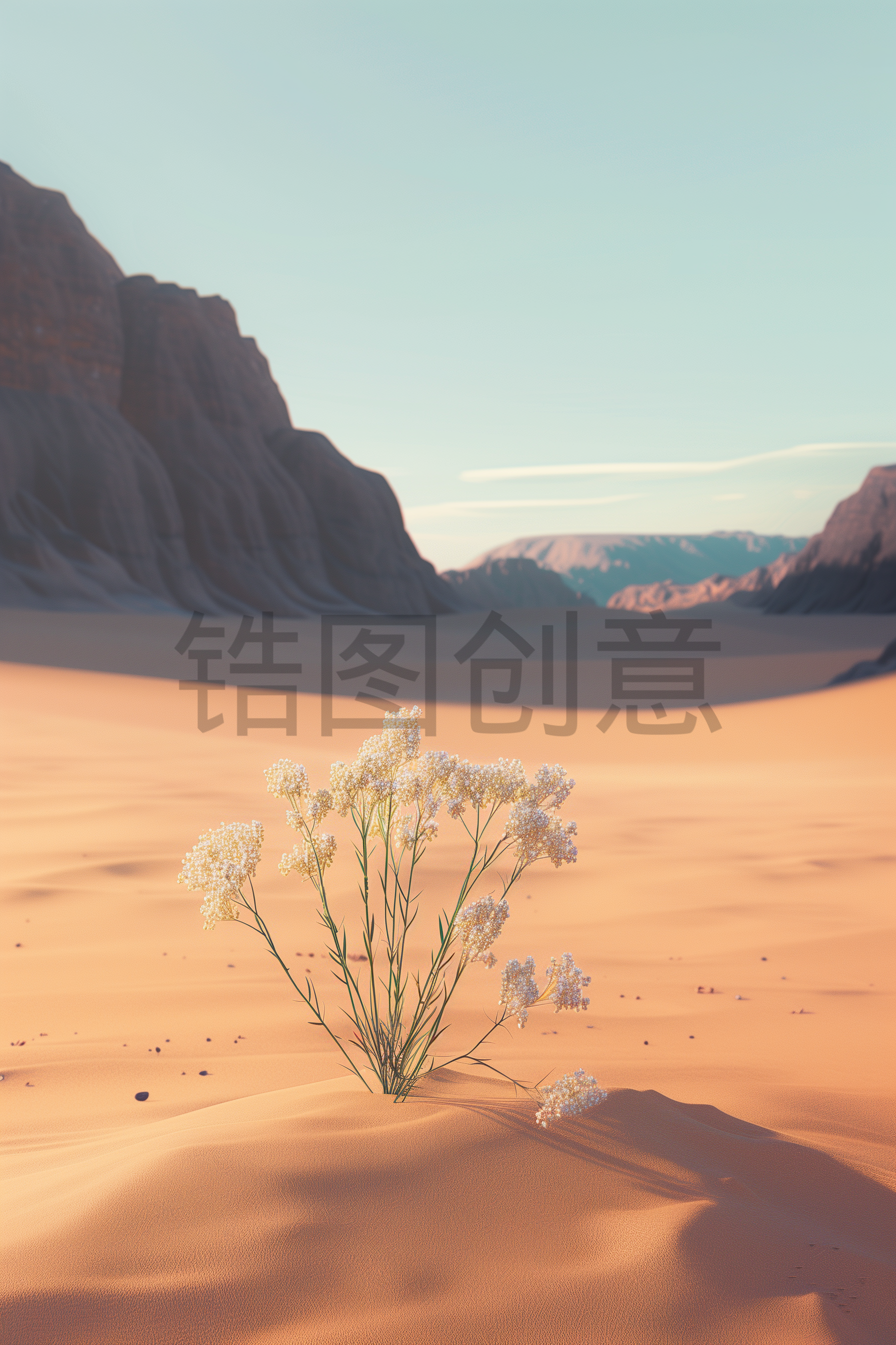 定设网-自然风光蓝天沙漠沙丘元素素材