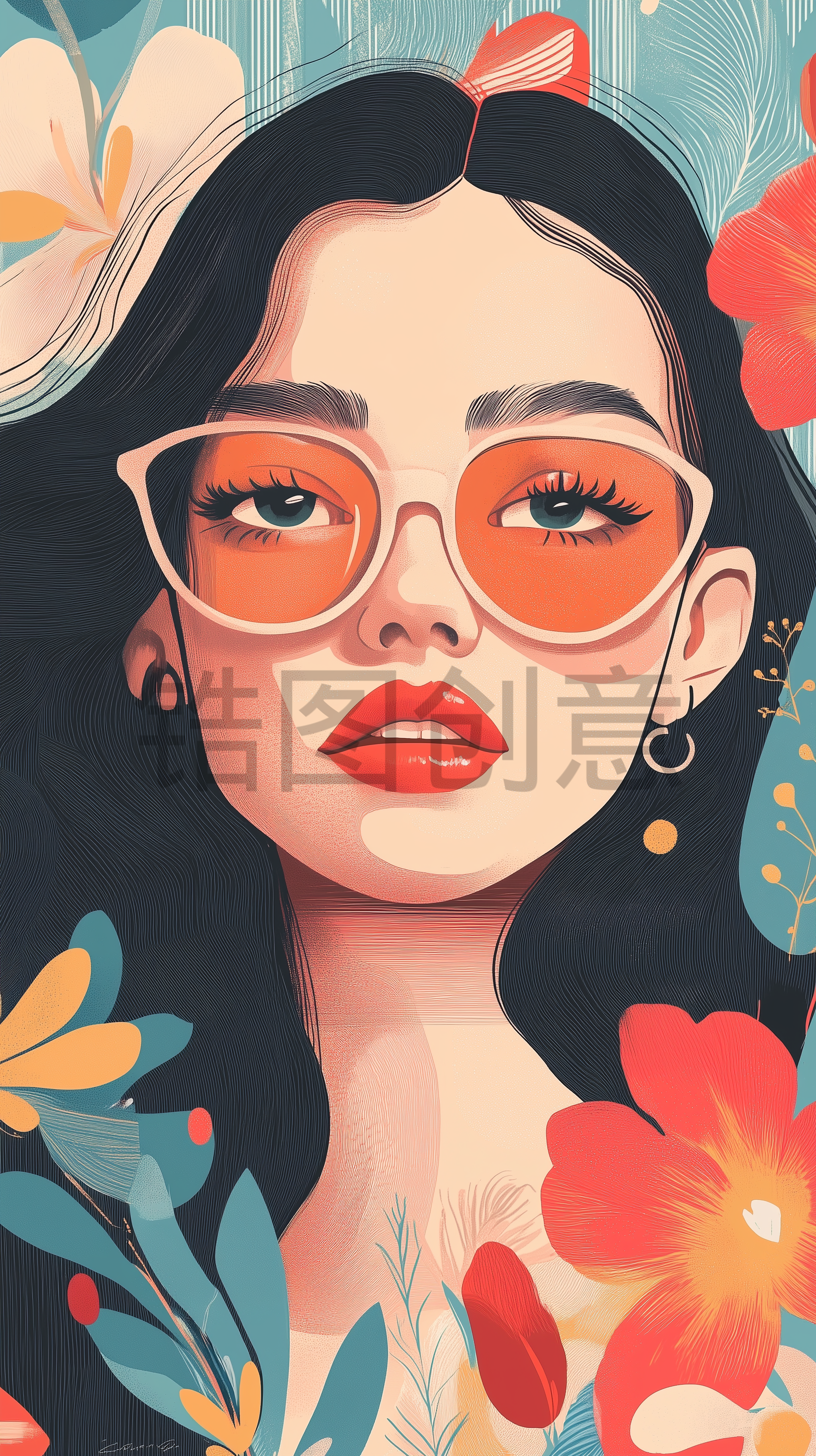 定设网-复古时尚女人38妇女节女神节插图