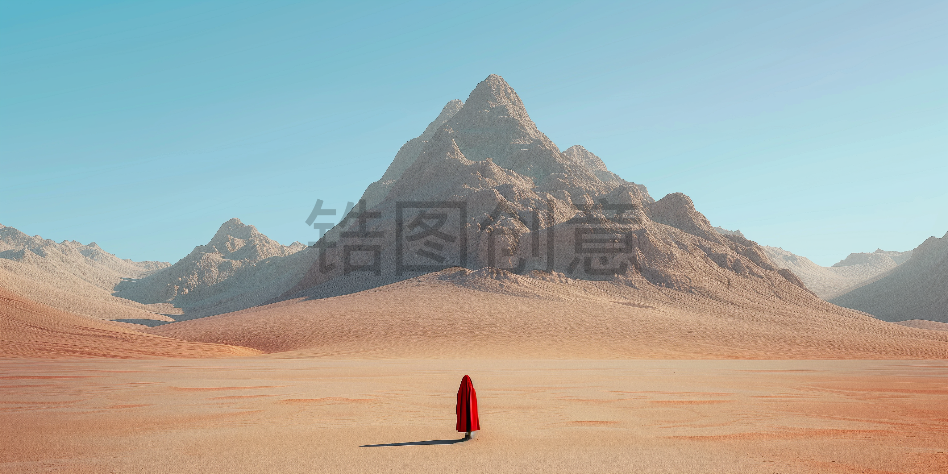 定设网-自然风光蓝天沙漠沙丘元素素材