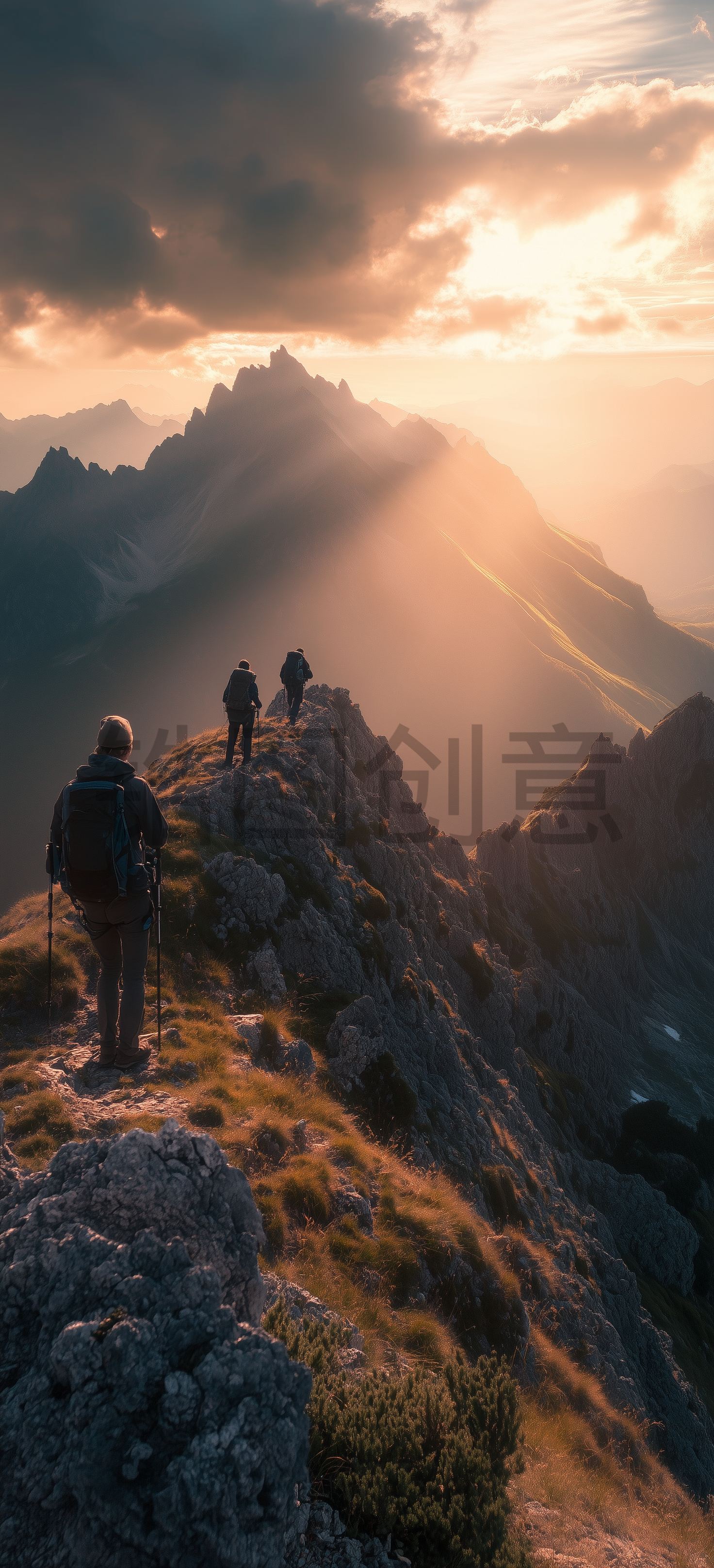 定设网-户外运动登山爬山风景