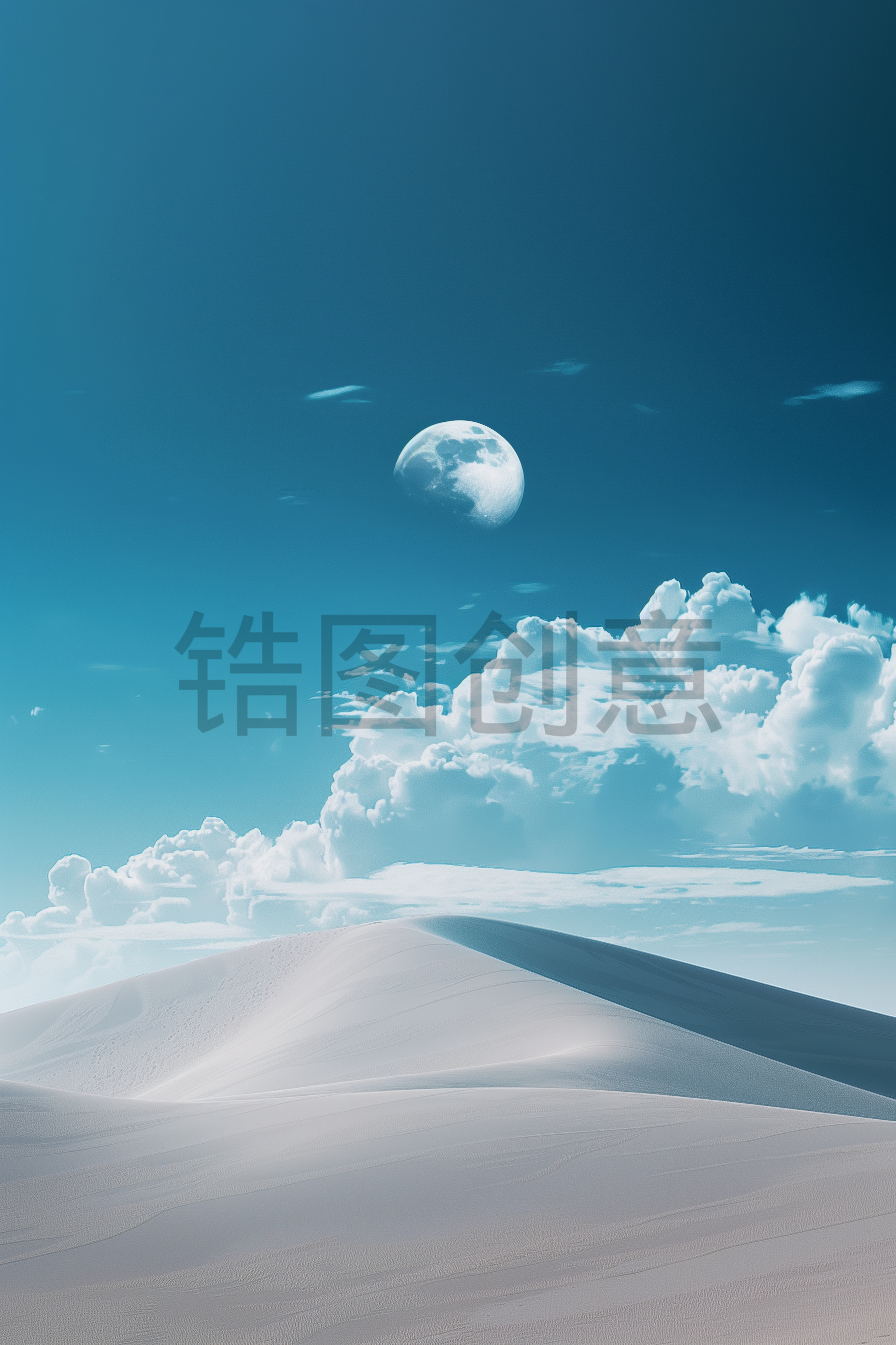 定设网-自然风光蓝天沙漠沙丘元素素材