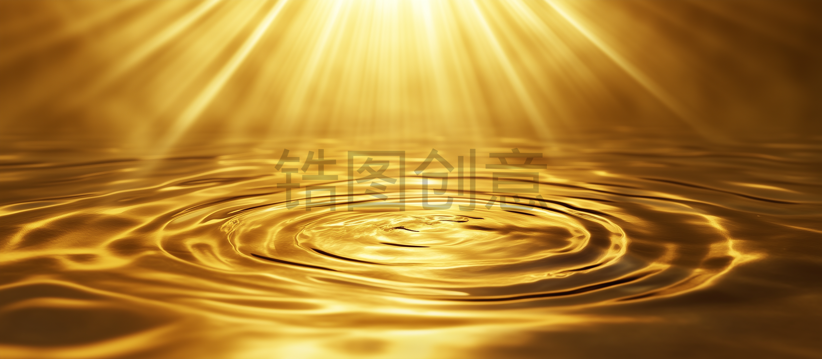 定设网-金色质感水纹流动漩涡质感肌理背景