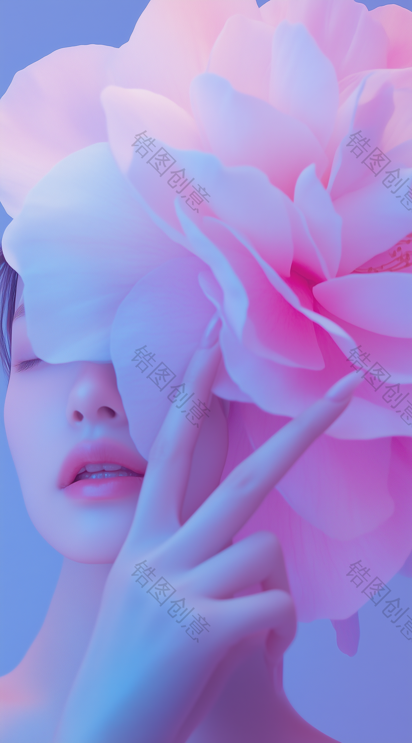 定设网-女神节妇女节母亲节女生节日人物元素背景
