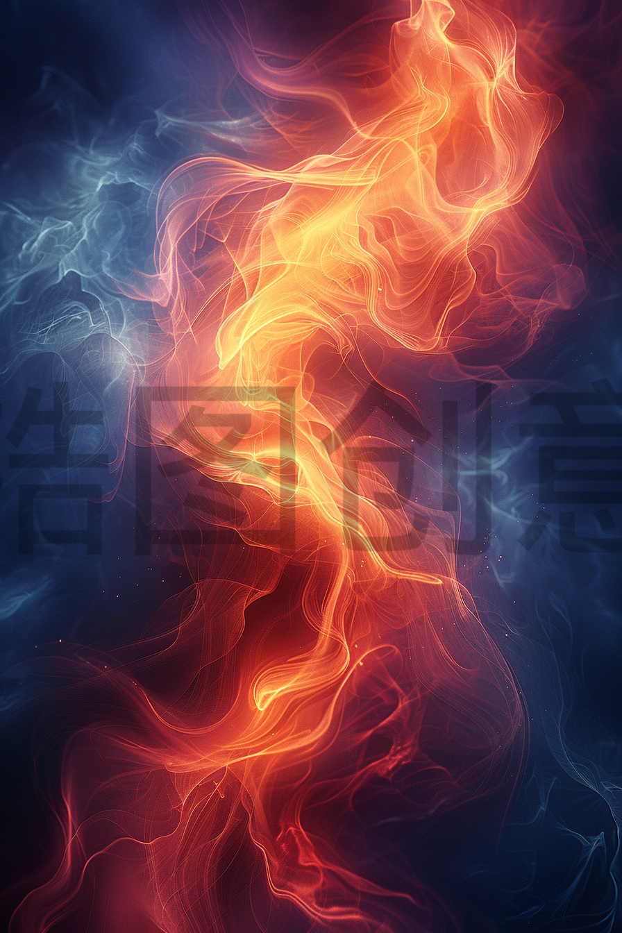 定设网-渐变水彩烟雾纹理素材背景