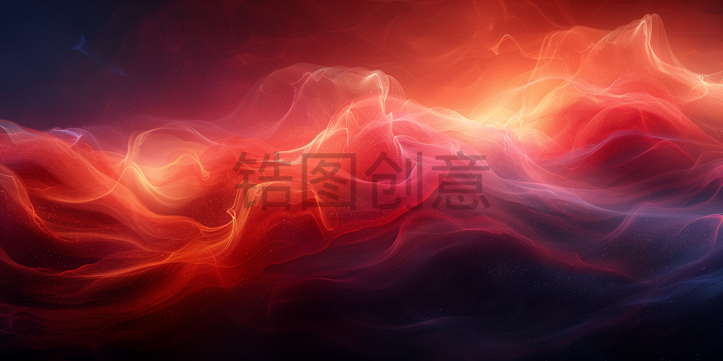 定设网-红色热烈烟雾感抽象质感背景