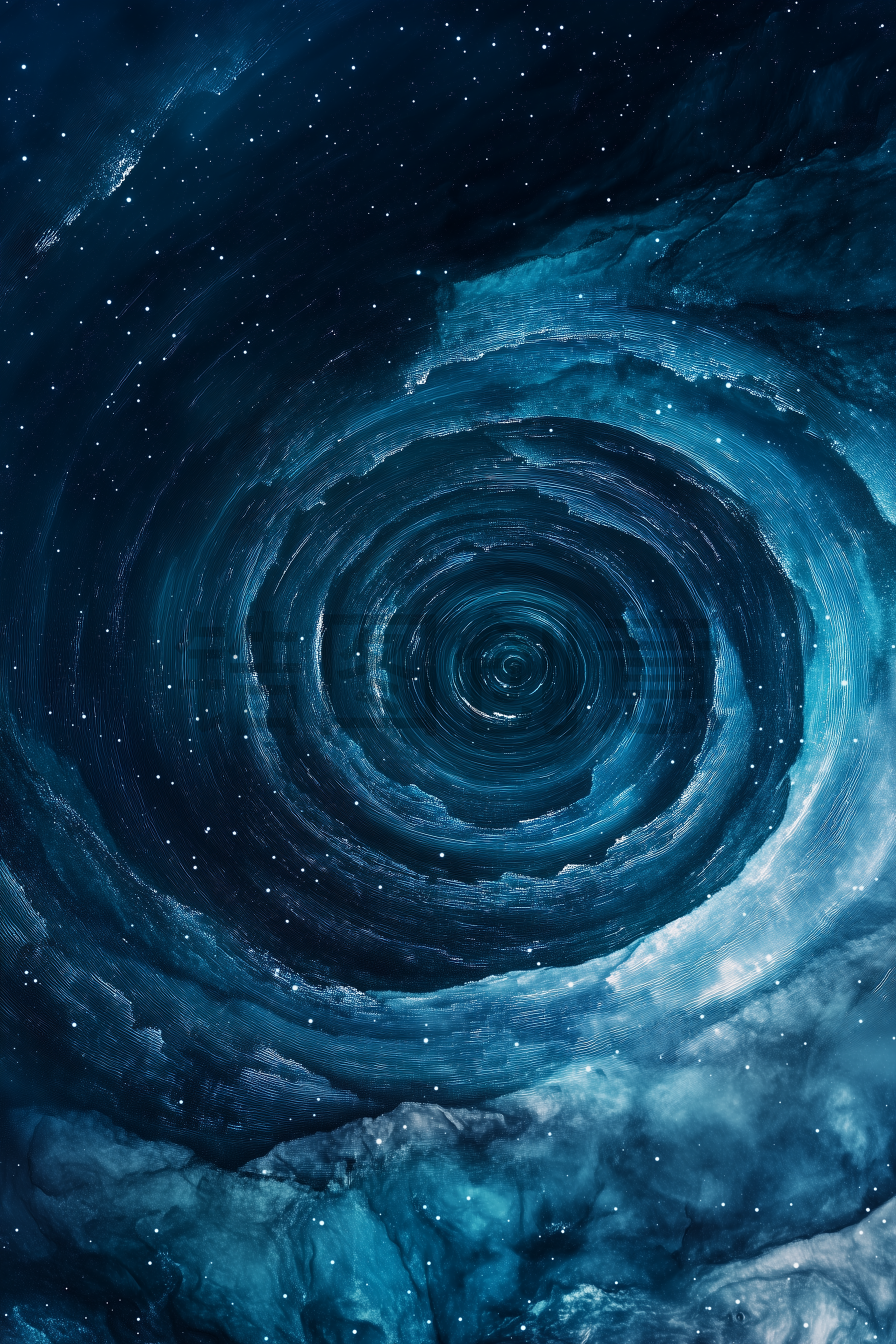 定设网-大自然夜空中银河星轨漩涡肌理质感背景