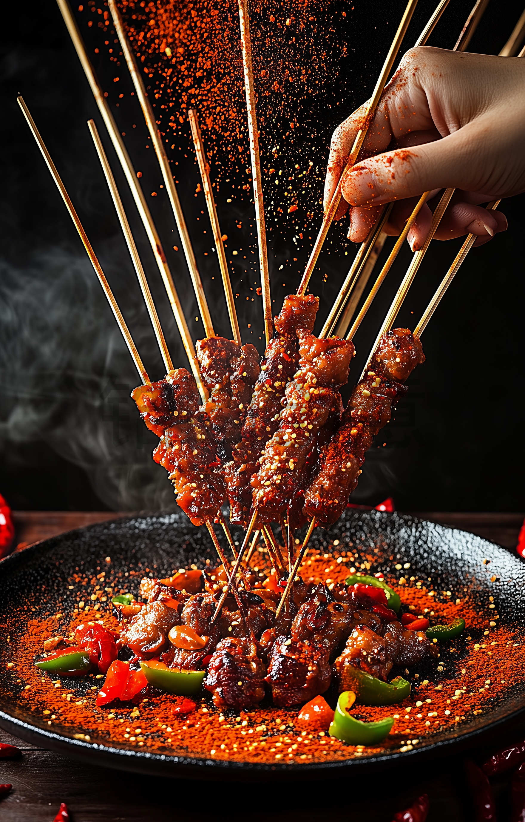 定设网-烧烤烤串撸串羊肉串牛肉串写实素材