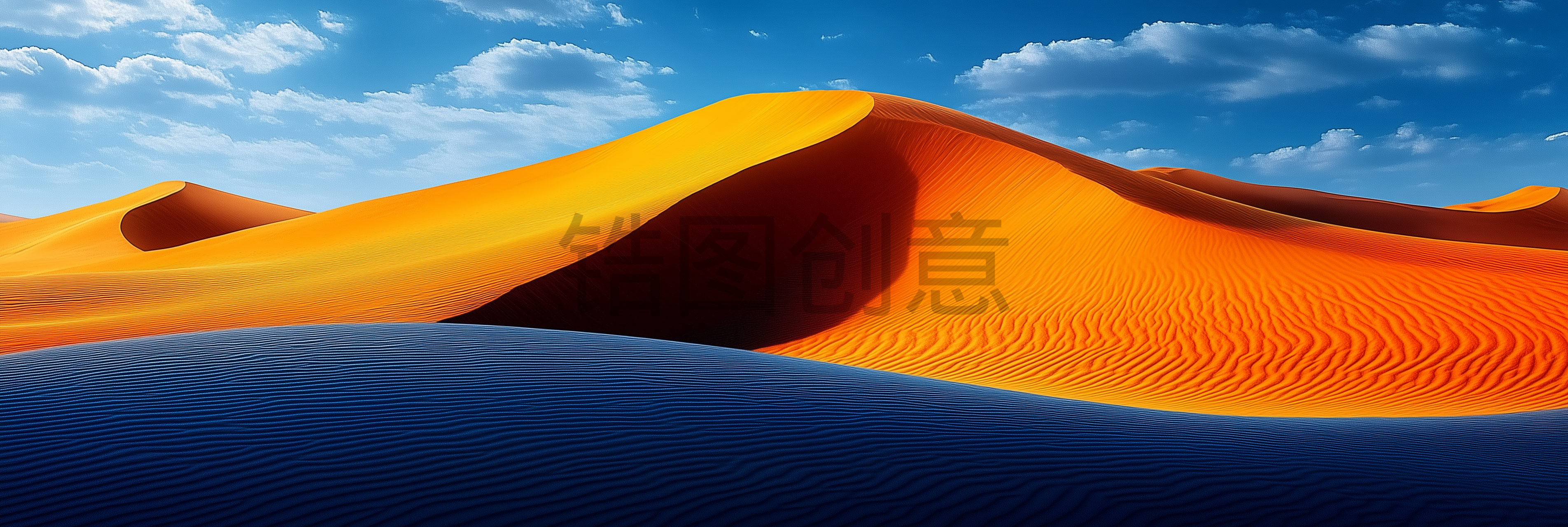 定设网-沙漠沙丘抽象流动曲线肌理材质背景