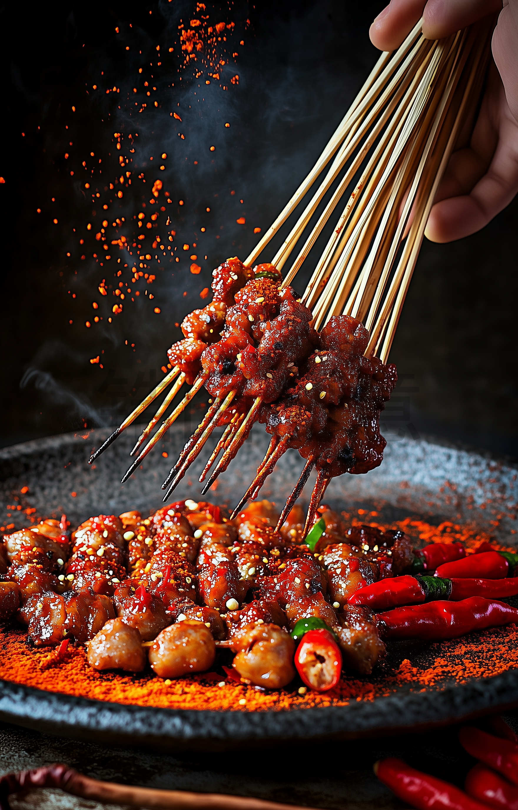 定设网-烧烤烤串撸串羊肉串牛肉串写实素材