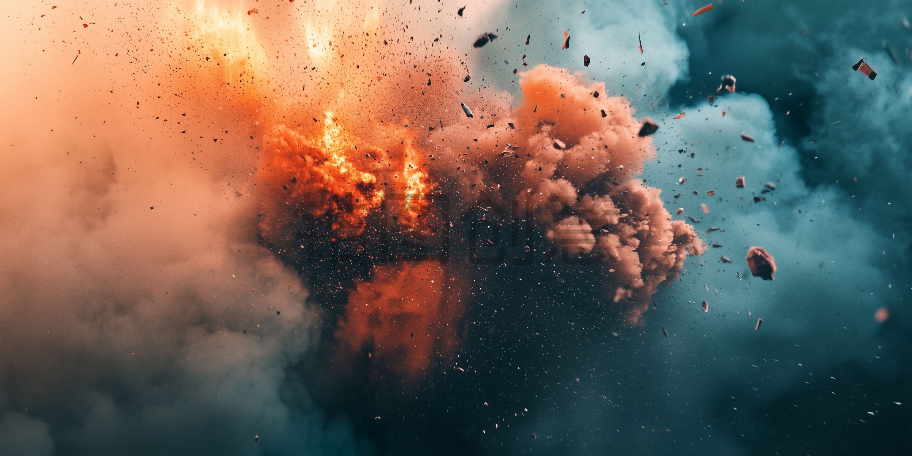 定设网-热烈爆炸爆发写实背景