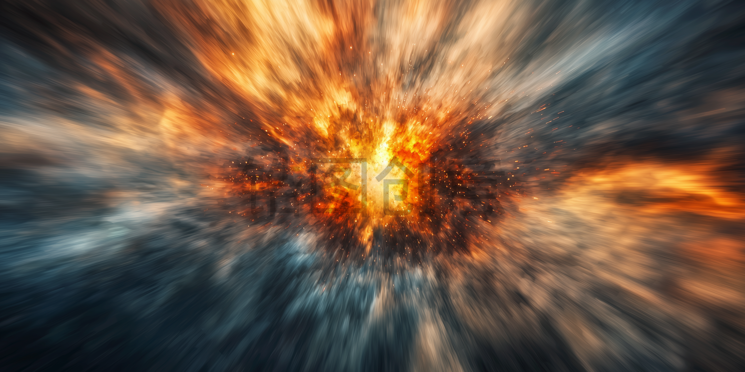 定设网-热烈爆炸爆发写实背景