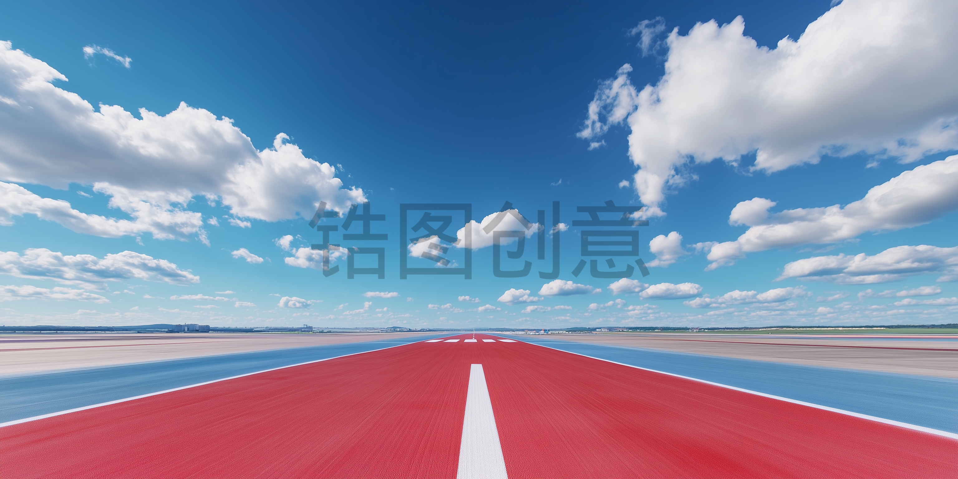 定设网-跑道体育场道路操场赛道背景
