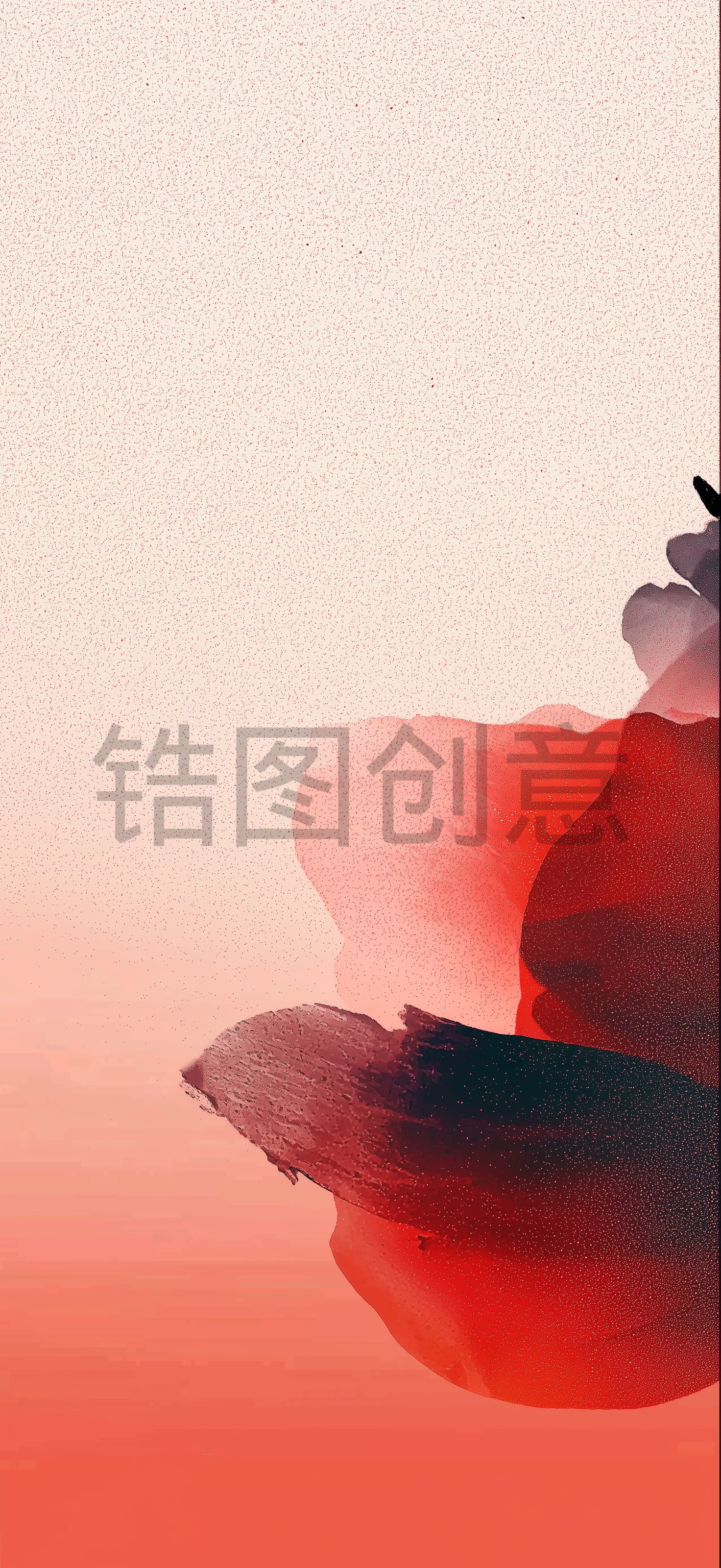 定设网- 红色哑光质感抽象背景