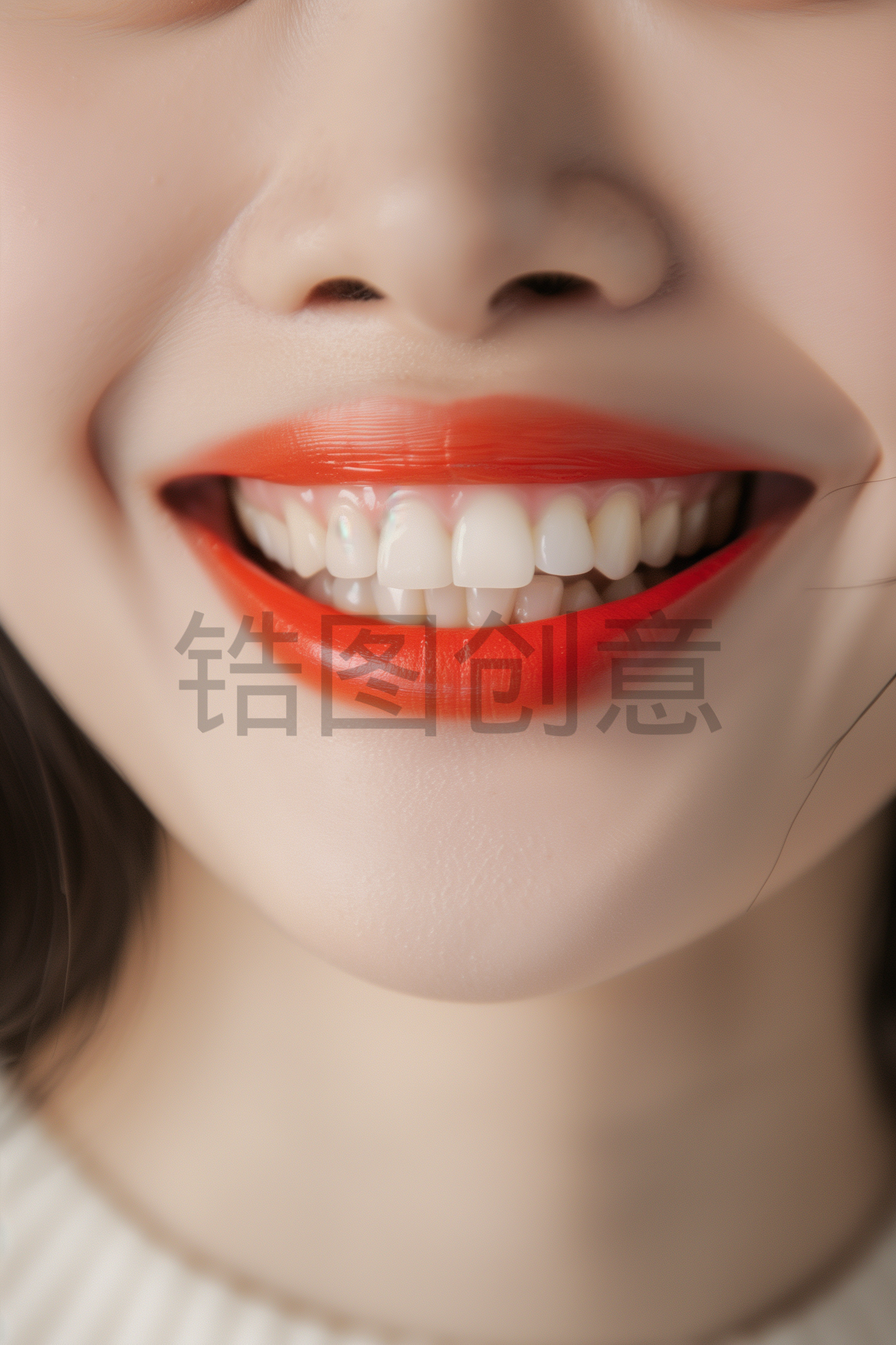 青春年轻女生亚洲人像人物微笑特写