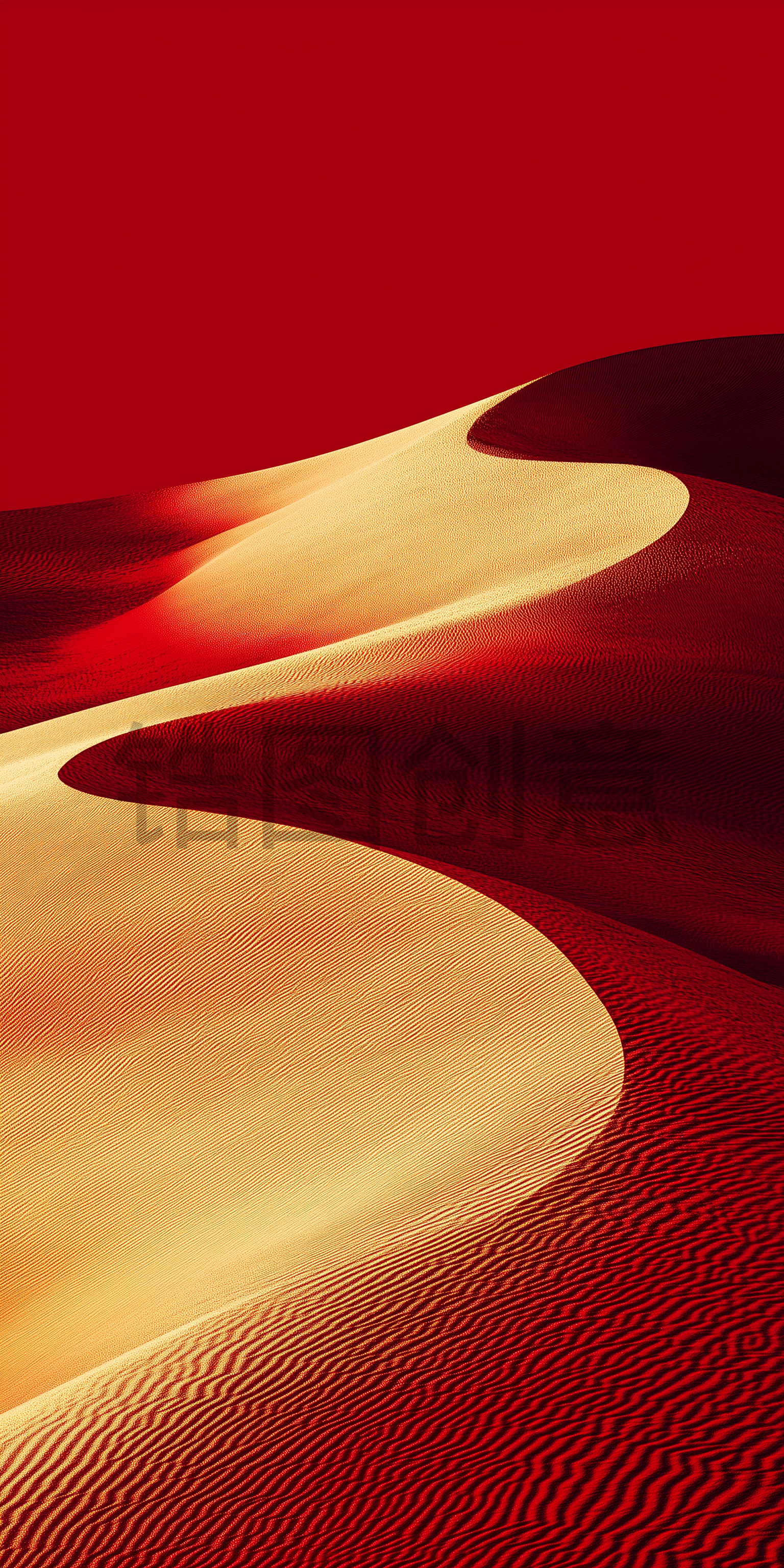 沙漠沙丘抽象流动曲线肌理材质红色背景