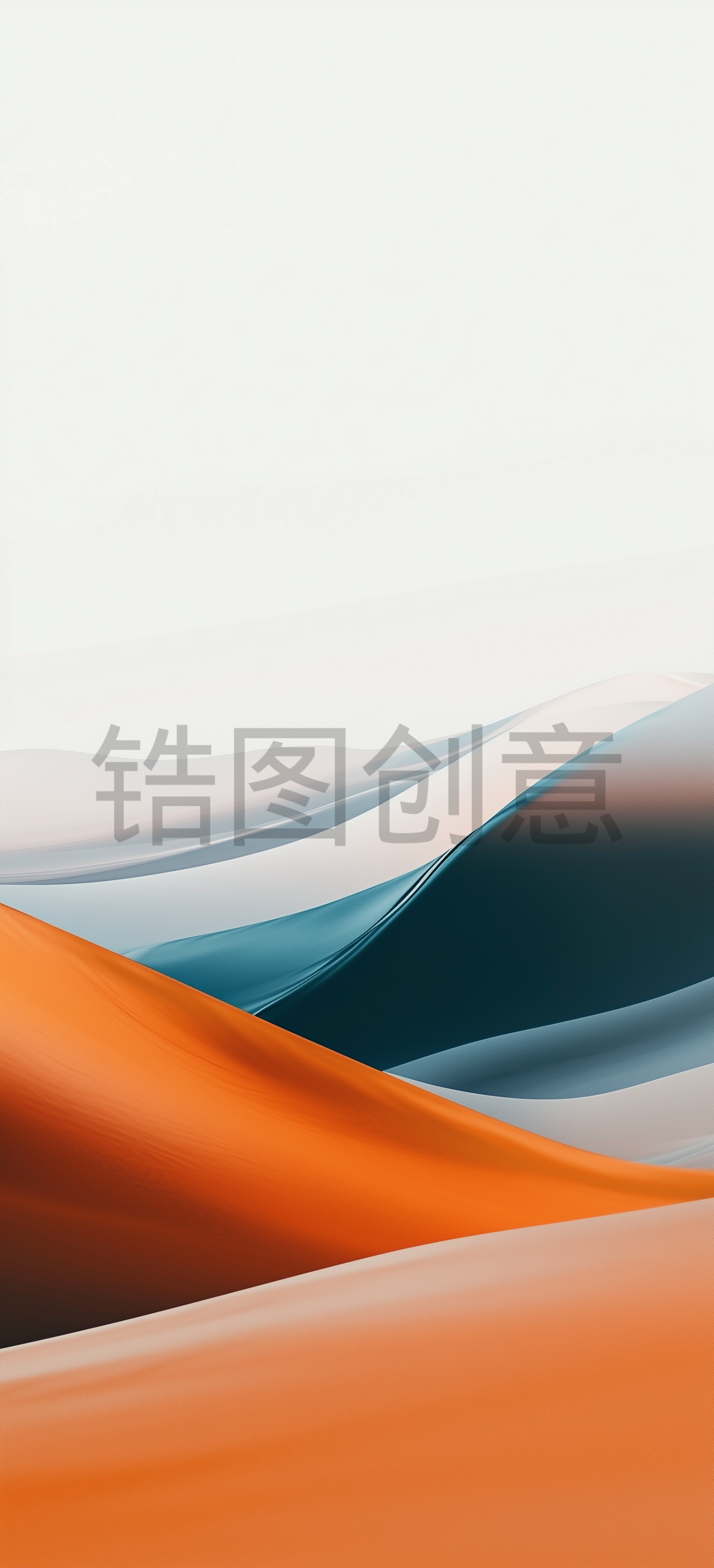 彩色渐变流动曲线抽象背景