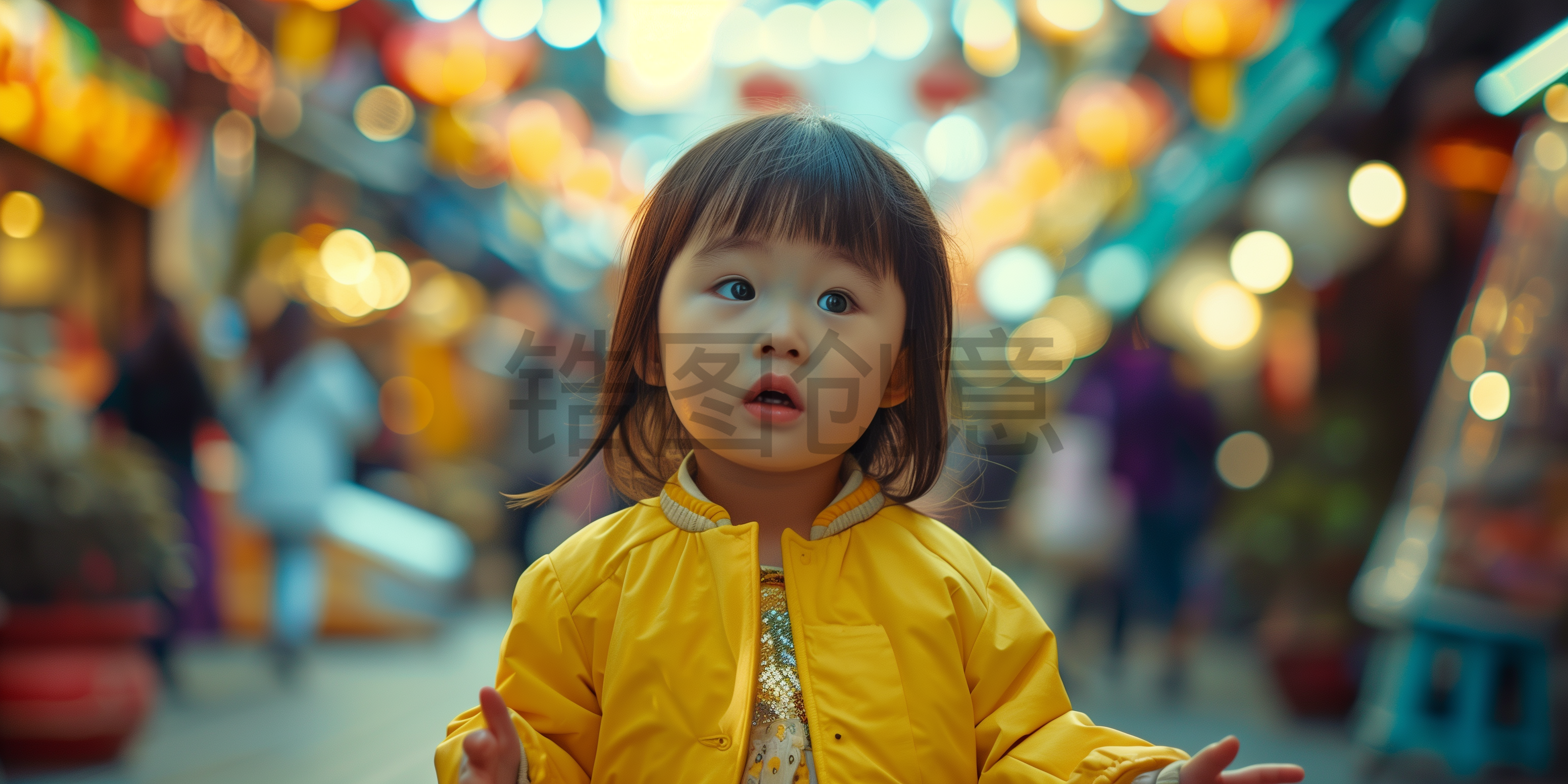天真可爱儿童小女孩亚洲人像人物模特