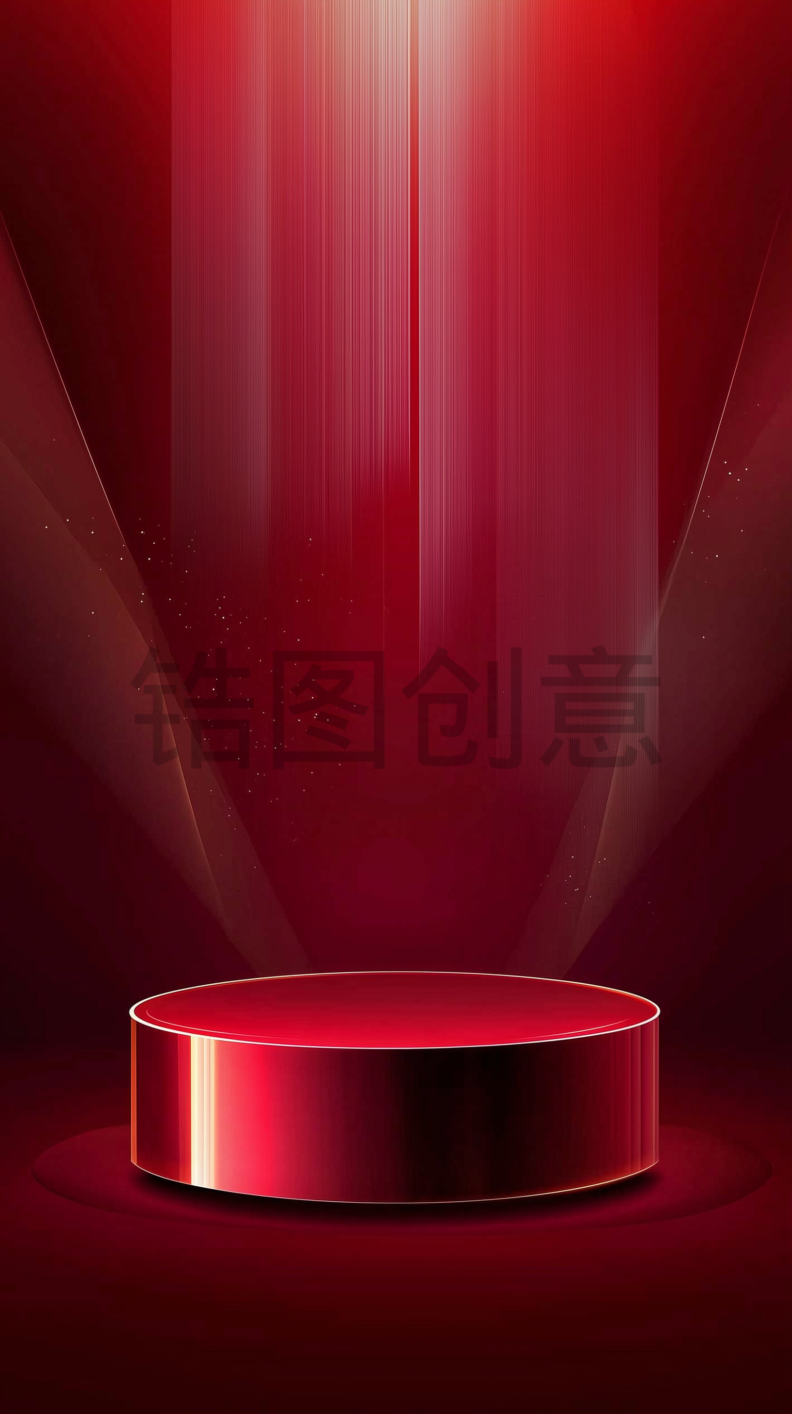 红色舞台质感背景