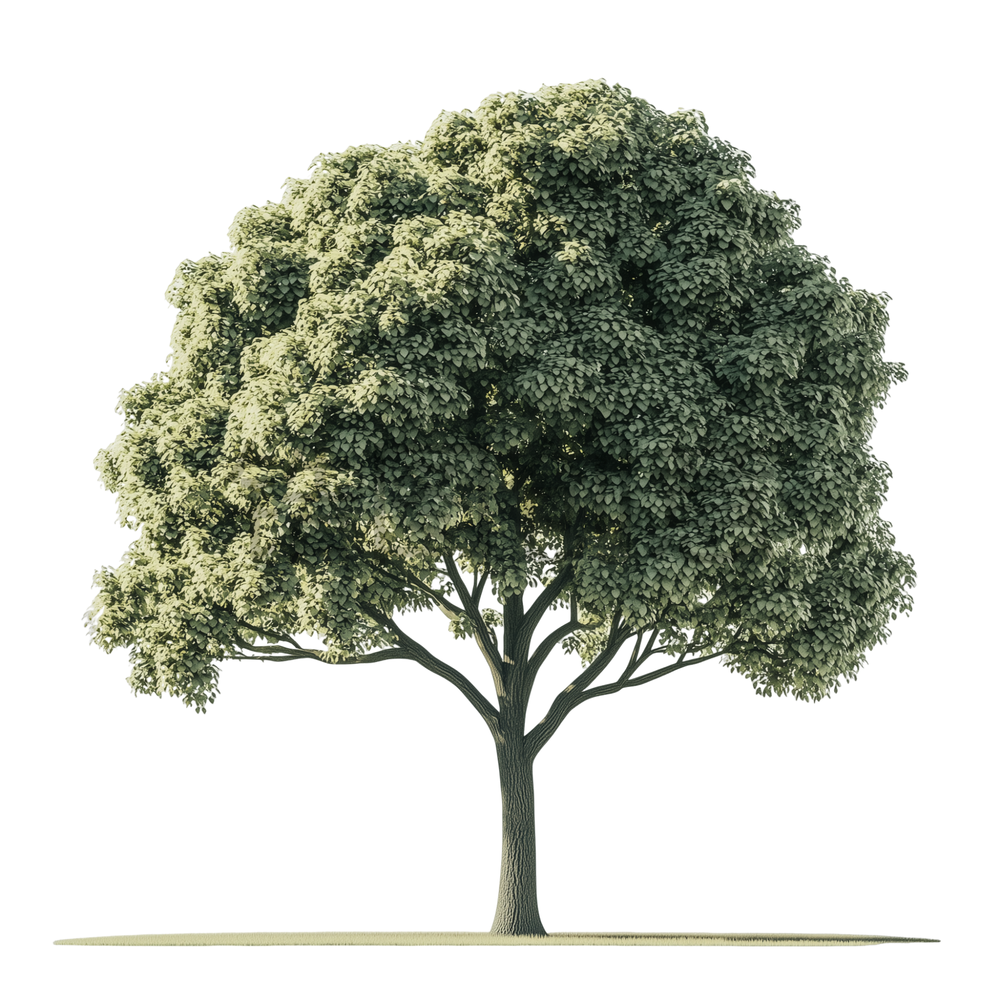 3d渲染树木绿色植物免扣png元素