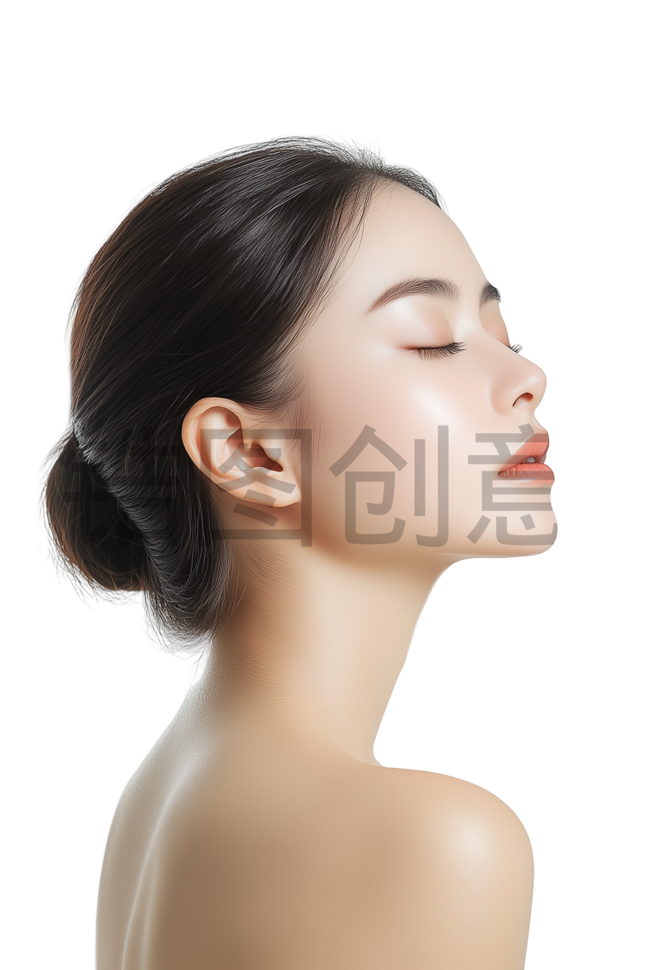 定设网-亚洲化妆美妆彩妆整容美容护肤模特明星肤感质感人物免扣png素材